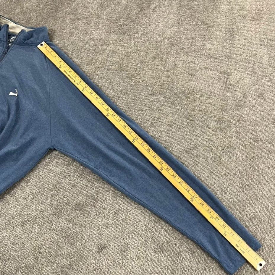 Vintage CUFFYS Cape Cod Pullover Men Extra Large Blue 1/4 Zip Sweater Stretch Mock L/S Jacket Size US XL / EU 56 / 4 - 6 Thumbnail