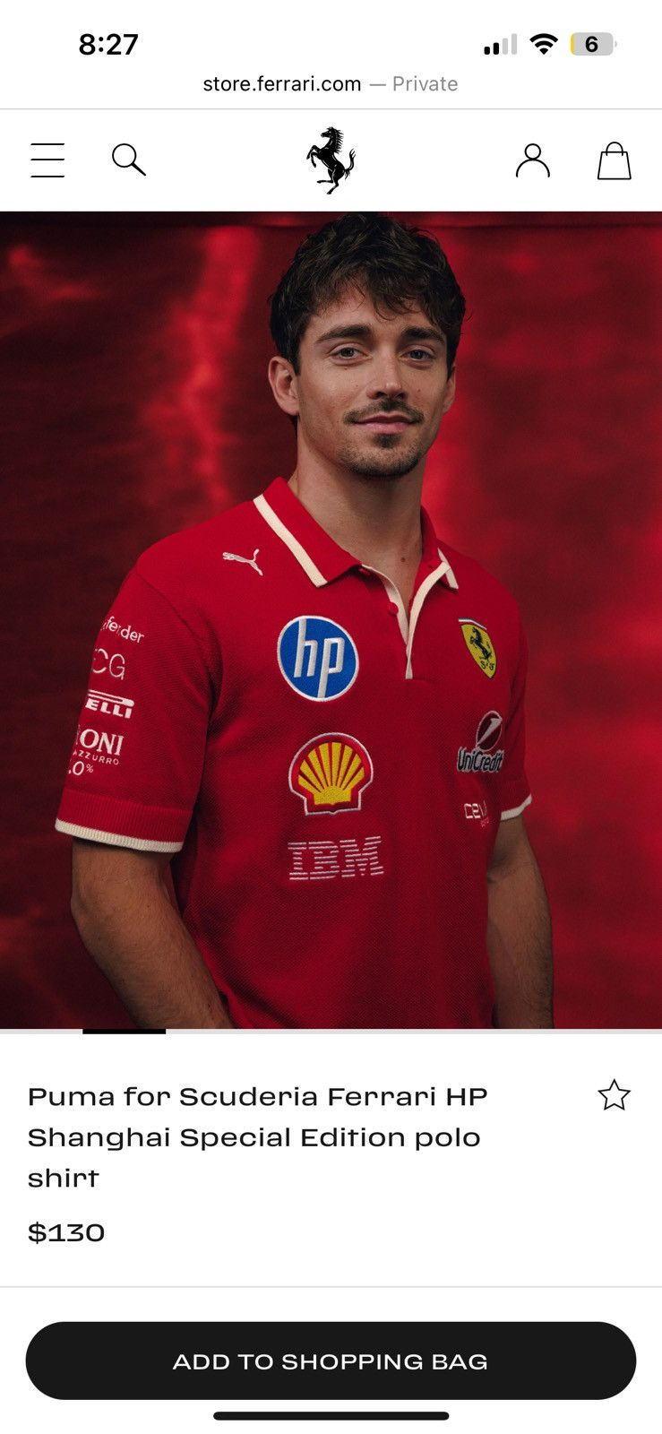 Ferrari × Puma Puma Ferrari Scuderia Knit Polo Shirt Size US XXL / EU 58 / 5 - 23 Thumbnail