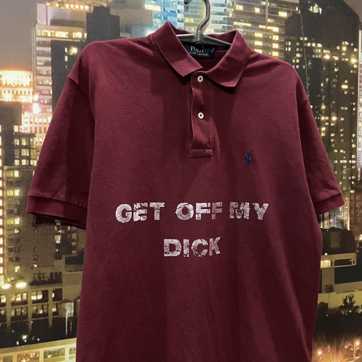 Polo Ralph Lauren VINTAGE 90S RALPH LAUREN GET OFF MY DICK PENIS FUNNY PORNO Size US L / EU 52-54 / 3 - 2 Thumbnail