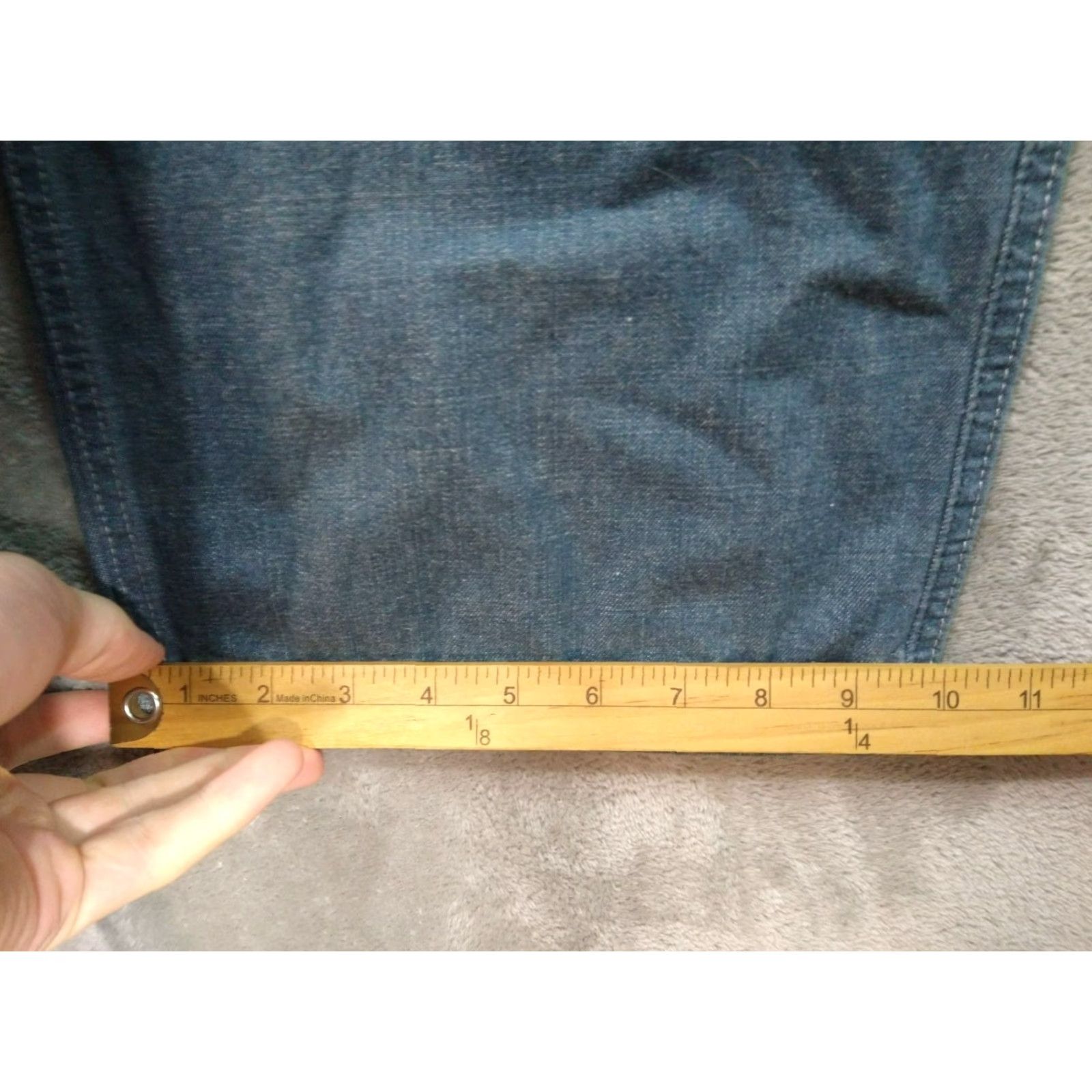 Ralph Lauren VINTAGE Polo Jeans Co. Mens Jeans 38x32 Blue Denim Carpenter Baggy Skate 90s Mens 5-Pocket Design Straight Cotton Denim Rise High Size US M / EU 48-50 / 2 - 6 Thumbnail