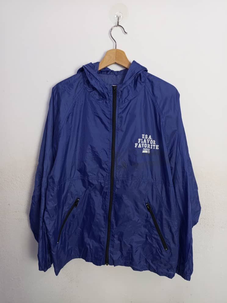 Designer Vintage PEPSI Hoodie Windbreaker Size US L / EU 52-54 / 3 - 1 Thumbnail
