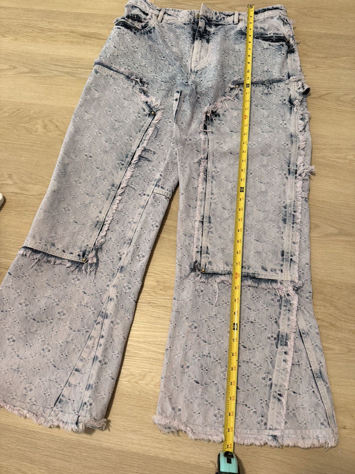 Louis Vuitton Louis Vuitton Purple & Blue Monogram Carpenter Jeans Size US 36 / EU 52 - 14 Thumbnail
