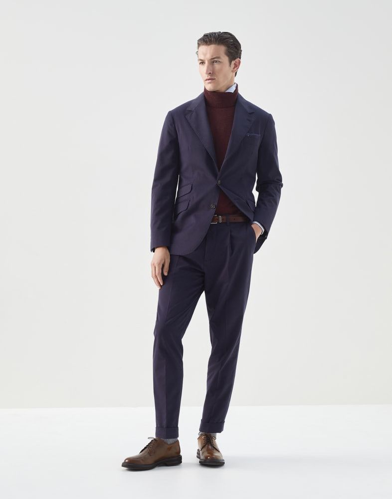 Brunello Cucinelli Suit in Dark Blue Size 46R - 1 Thumbnail
