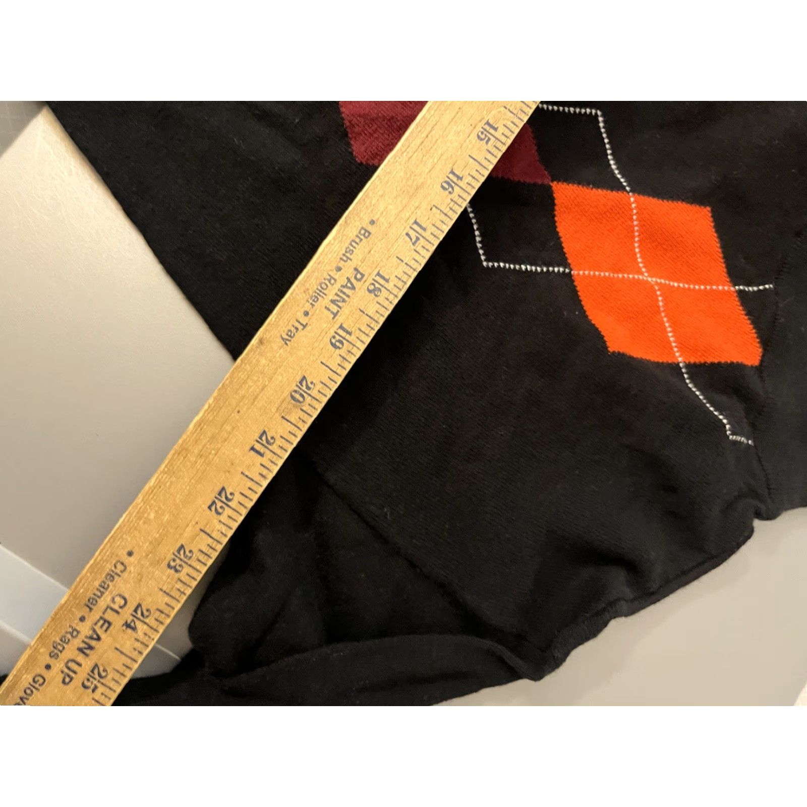Express VINTAGE Express Sweater Women's XS Black Argyle Boat Neck Preppy Pullover Size XS / US 0-2 / IT 36-38 - 5 Thumbnail