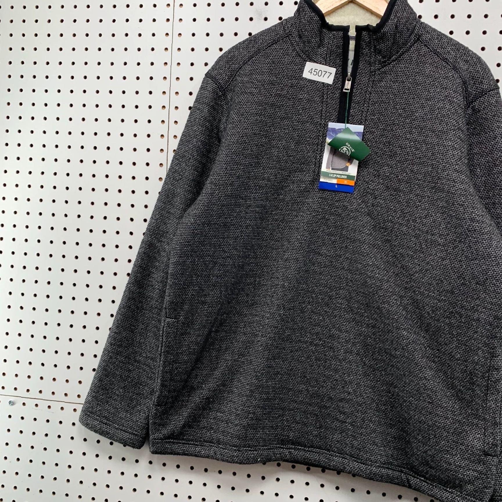 Orvis Orvis Sweater Mens Large Gray 1/4 Zip Sherpa Lined Pullover Size US L / EU 52-54 / 3 - 2 Thumbnail
