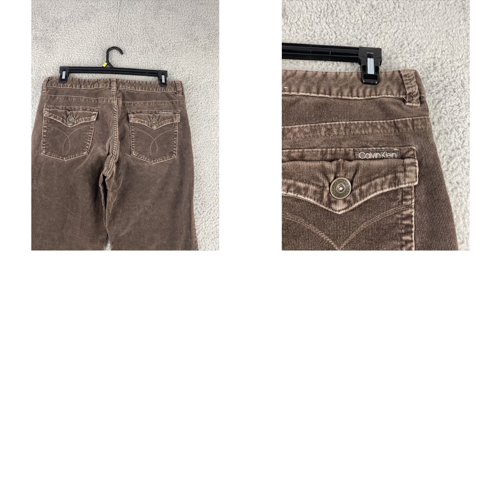 Calvin Klein VINTAGE? No. Calvin Klein Pants Corduroy Bootcut Women 14 Regular Inseam 29 Stretch Brown 42-22 Size 36" / US 14 / IT 50 - 8 Thumbnail