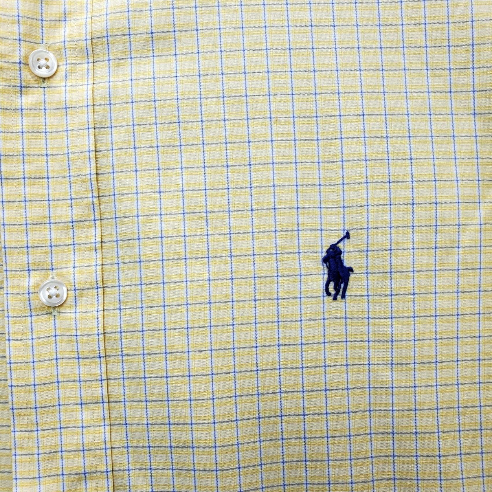 Ralph Lauren VINTAGE Ralph Lauren Dress Shirt Mens 17.5 Multi Custom Fit Pony Logo Button Down Shirt Mens XS-3XL Size 48R - 7 Thumbnail