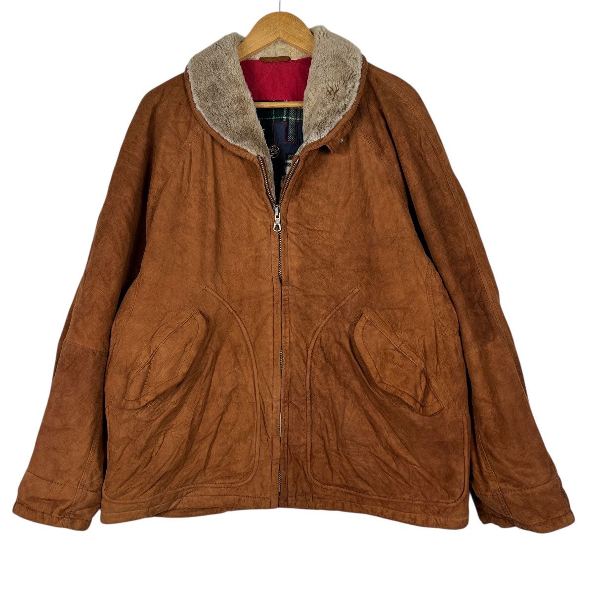 Other 🔥 Vintage Harry & Moore Sportwear Fur Trim Leather Jacket Size US M / EU 48-50 / 2 - 2 Thumbnail