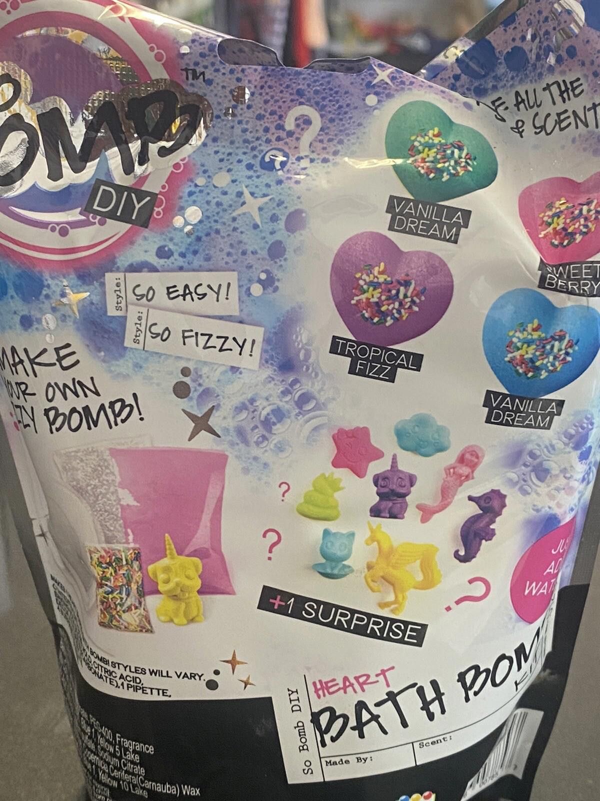 Other So Bomb DIY Kit Heart Bath Bomb Kit With Surprise Ages 6+New Size ONE SIZE - 5 Thumbnail