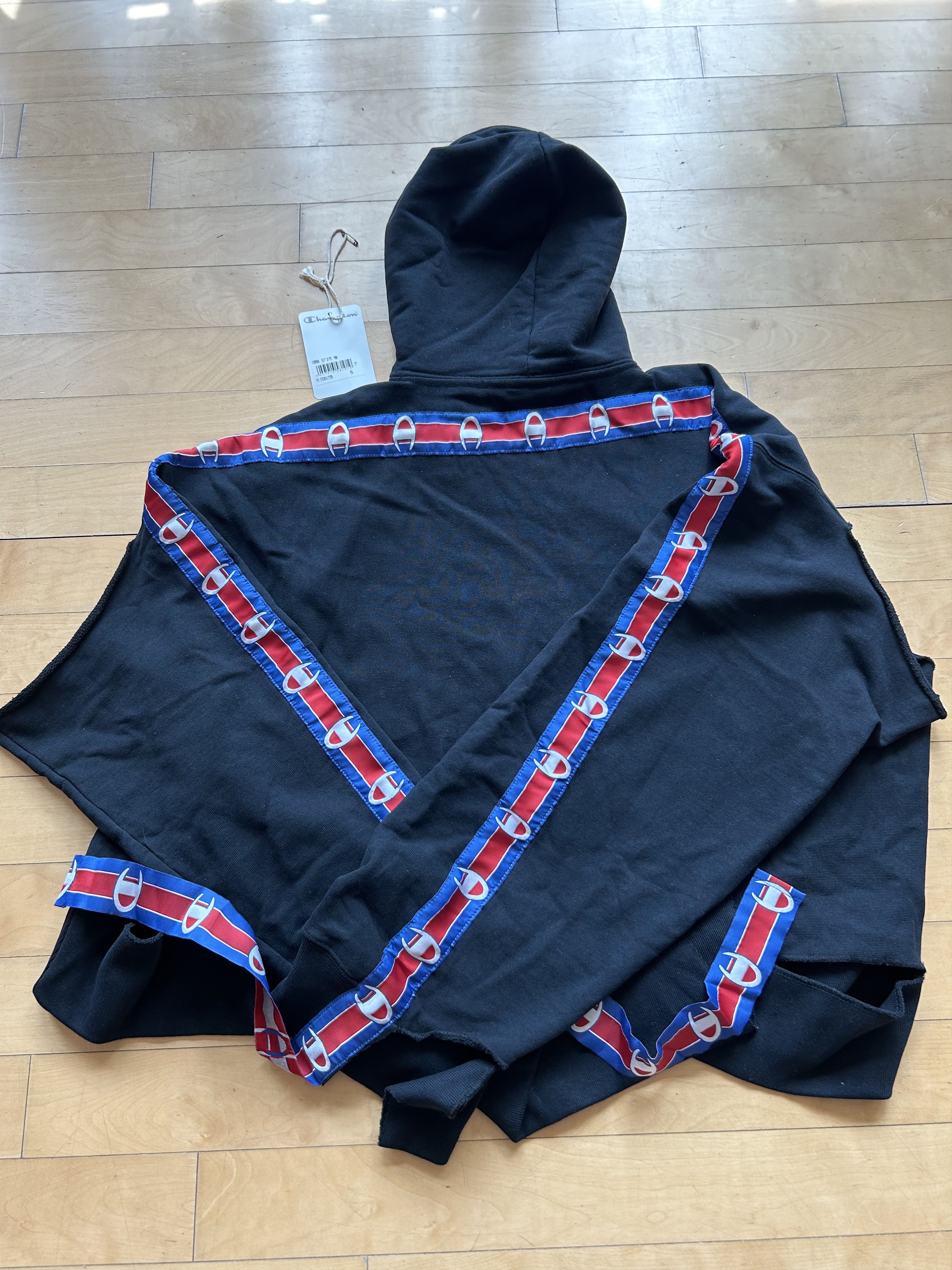 Vetements SS17 Champion Reversible Metal Logo Hoodie