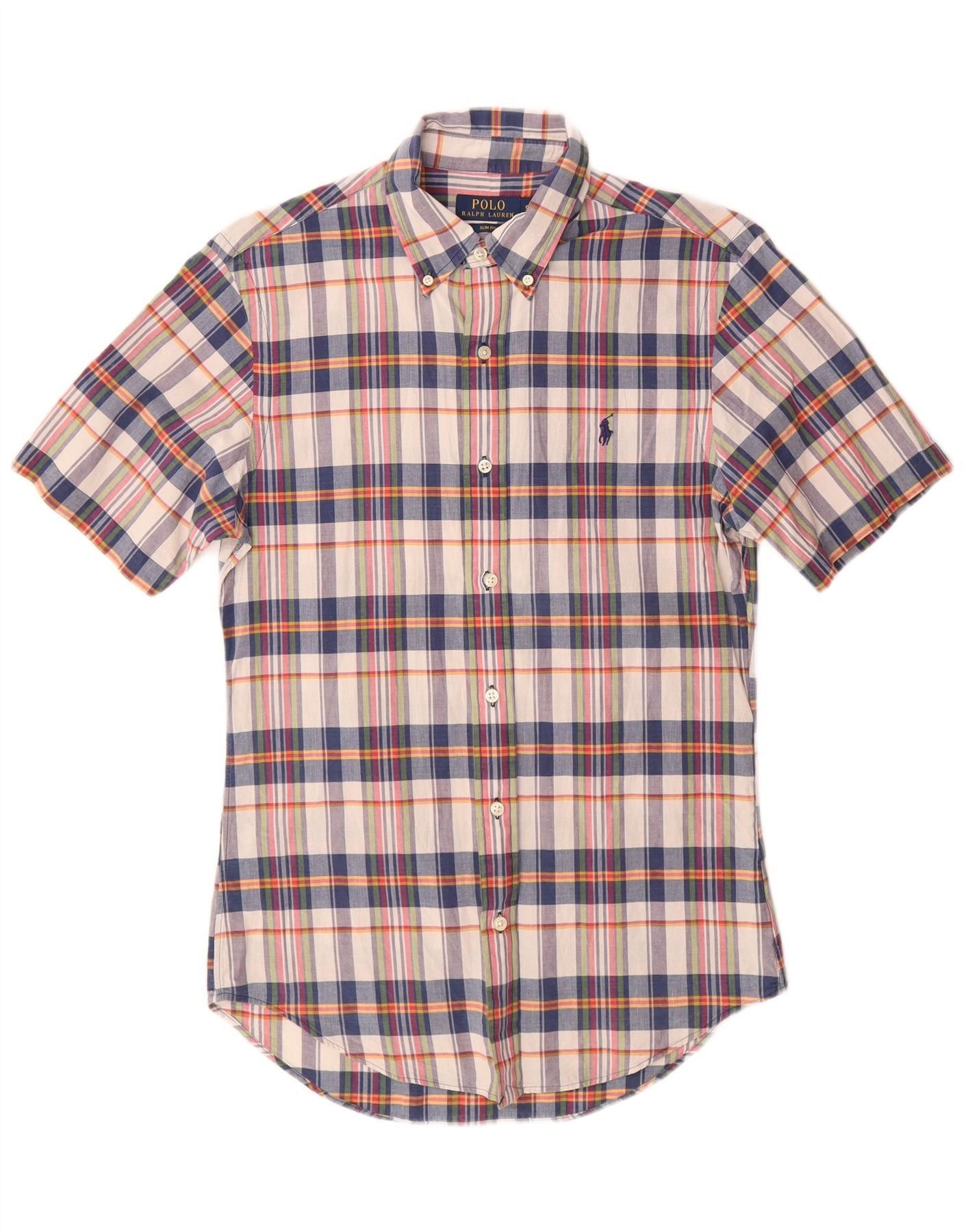 Polo Ralph Lauren Mens Slim Fit Shirt Small Multicoloured Check Size US S / EU 44-46 / 1 - 1 Thumbnail