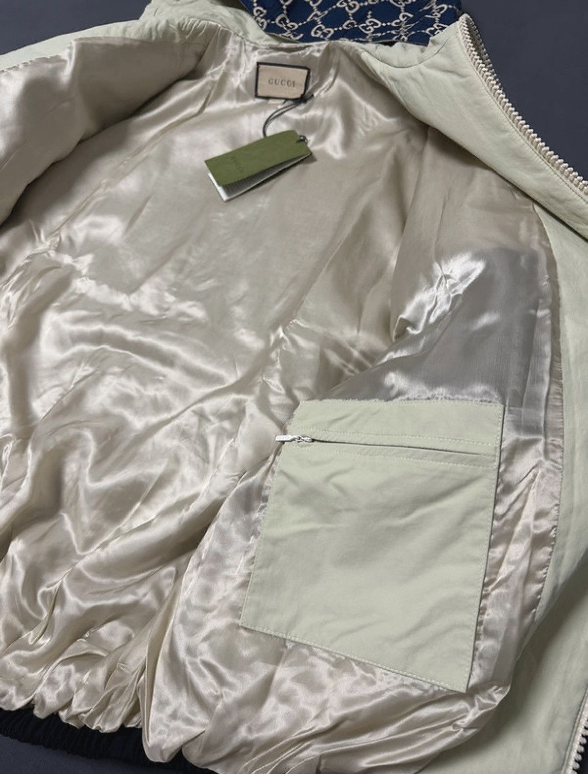Gucci Gucci GG ripstop leath jacket windbreaker Size US L / EU 52-54 / 3 - 6 Thumbnail