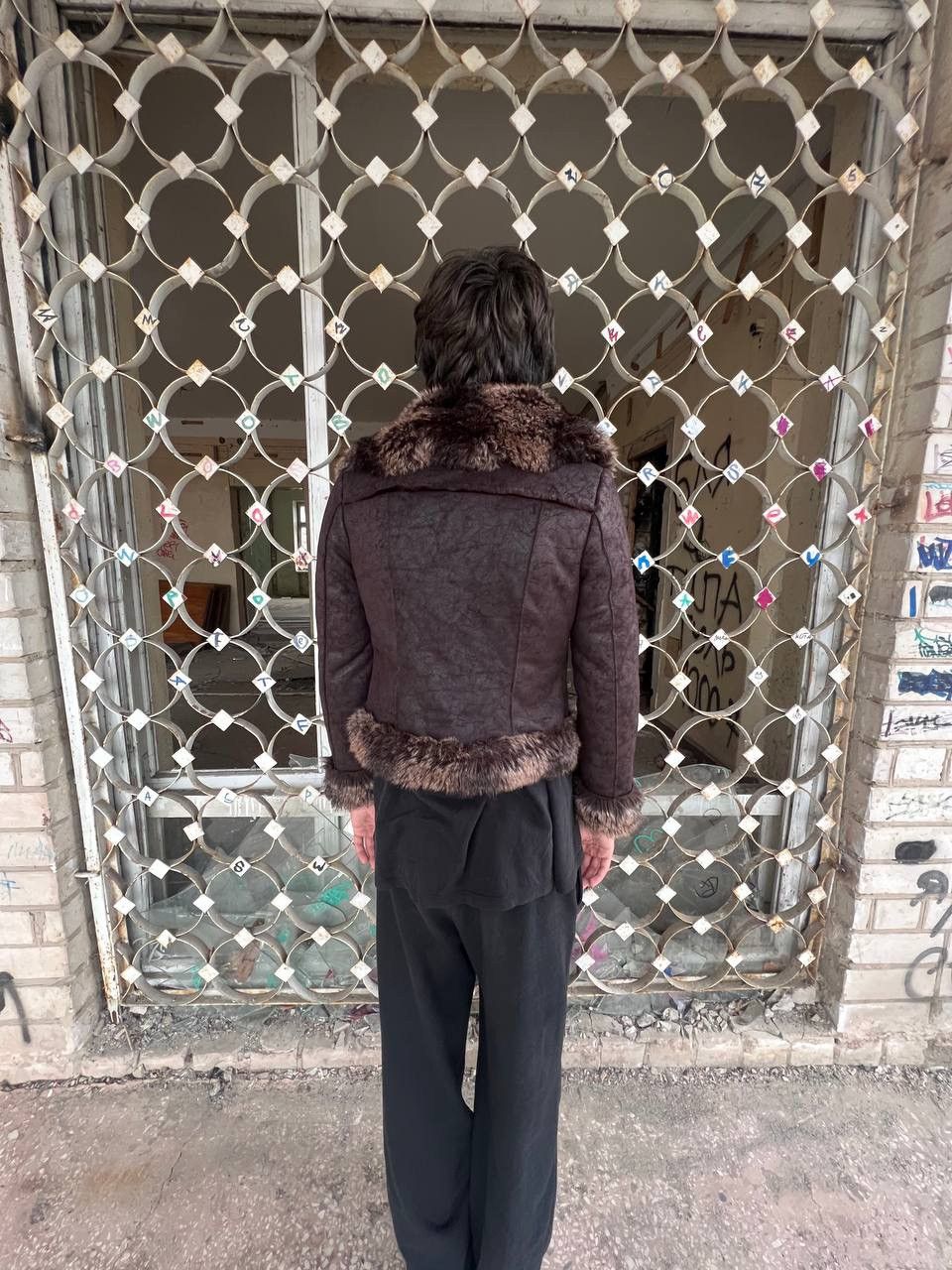 If Six Was Nine × Japanese Brand × Vintage Vintage y2k Asymmetrical G.O.A Style Fur Bomber Jacket Size US S / EU 44-46 / 1 - 5 Thumbnail