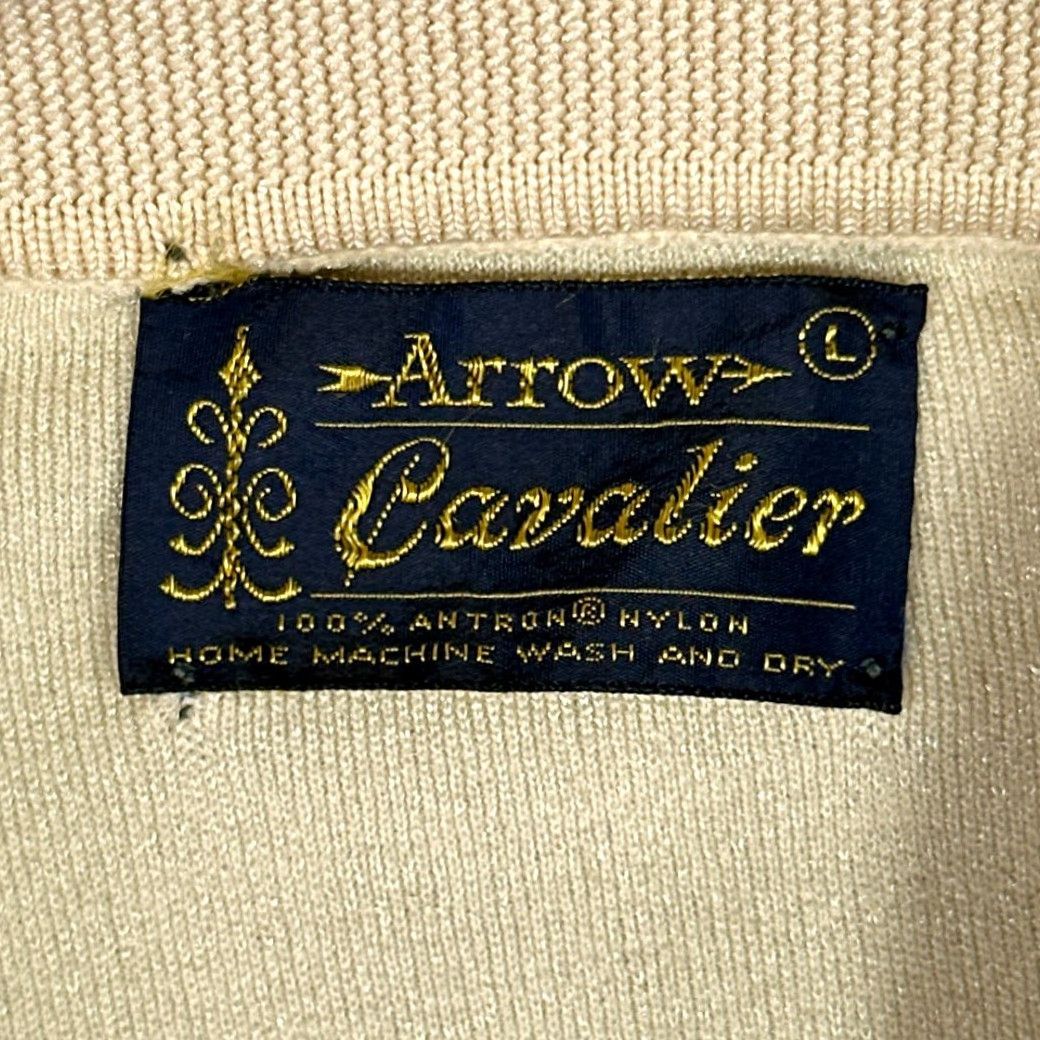 Arrow VINTAGE Arrow Polo Shirt Adult MEDIUM Brown Nylon Goodfellas 70s Polo Shirt Mens M Brown 60s 70s Classic Casual Jersey Shirt Size US M / EU 48-50 / 2 - 4 Thumbnail