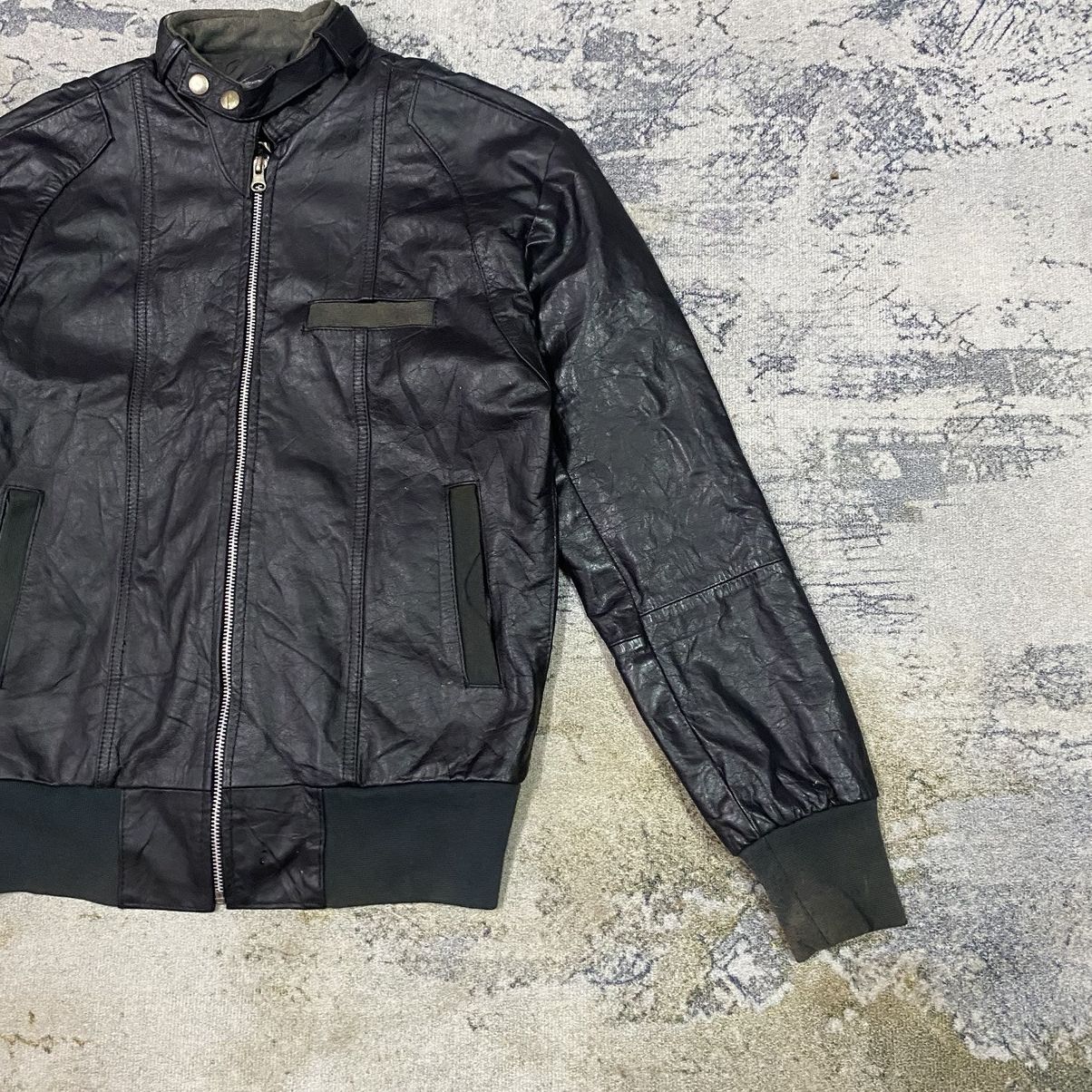 Genuine Leather Vintage Via Accenti Black Leather Jacket Size US M / EU 48-50 / 2 - 4 Thumbnail