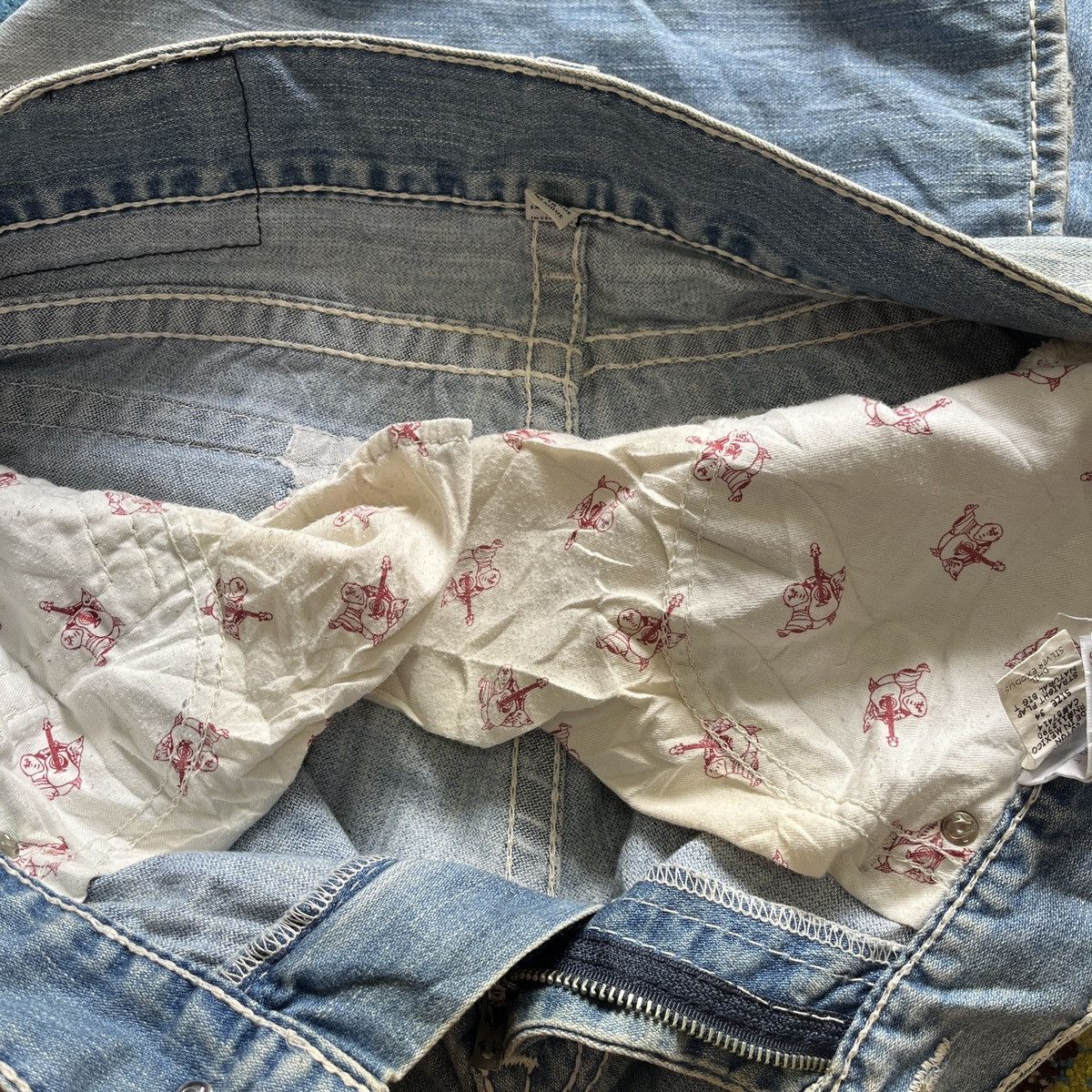 True Religion Thrashed True Religion Denim Jeans Straight Size US 34 / EU 50 - 18 Thumbnail