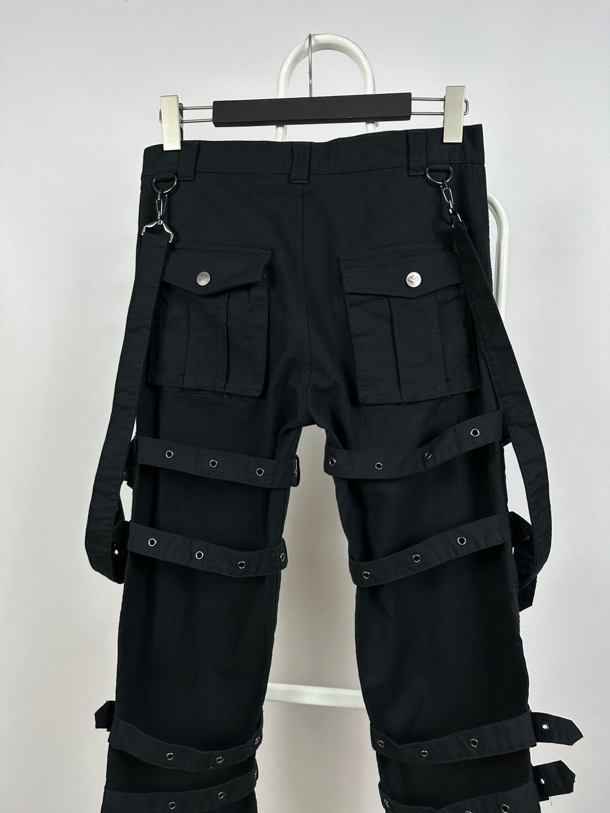 Queen Of Darkness Avant Garde Punk Goth Bondage Cargo Pants