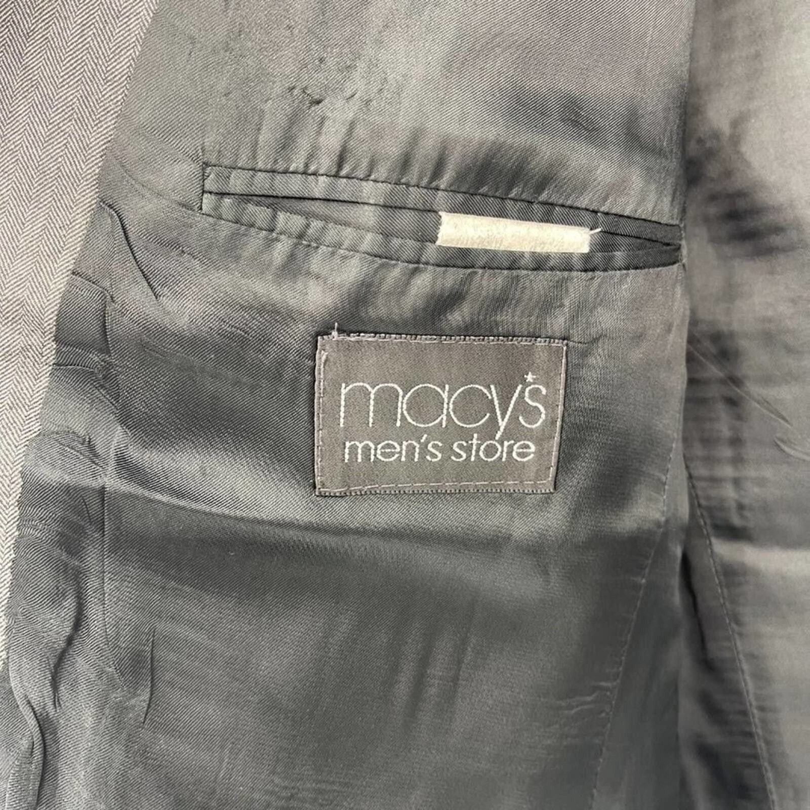 Chaps Chaps/Ralph Lauren Wool Blend Grey Suit Jacket Size 42S Size 42S - 3 Thumbnail