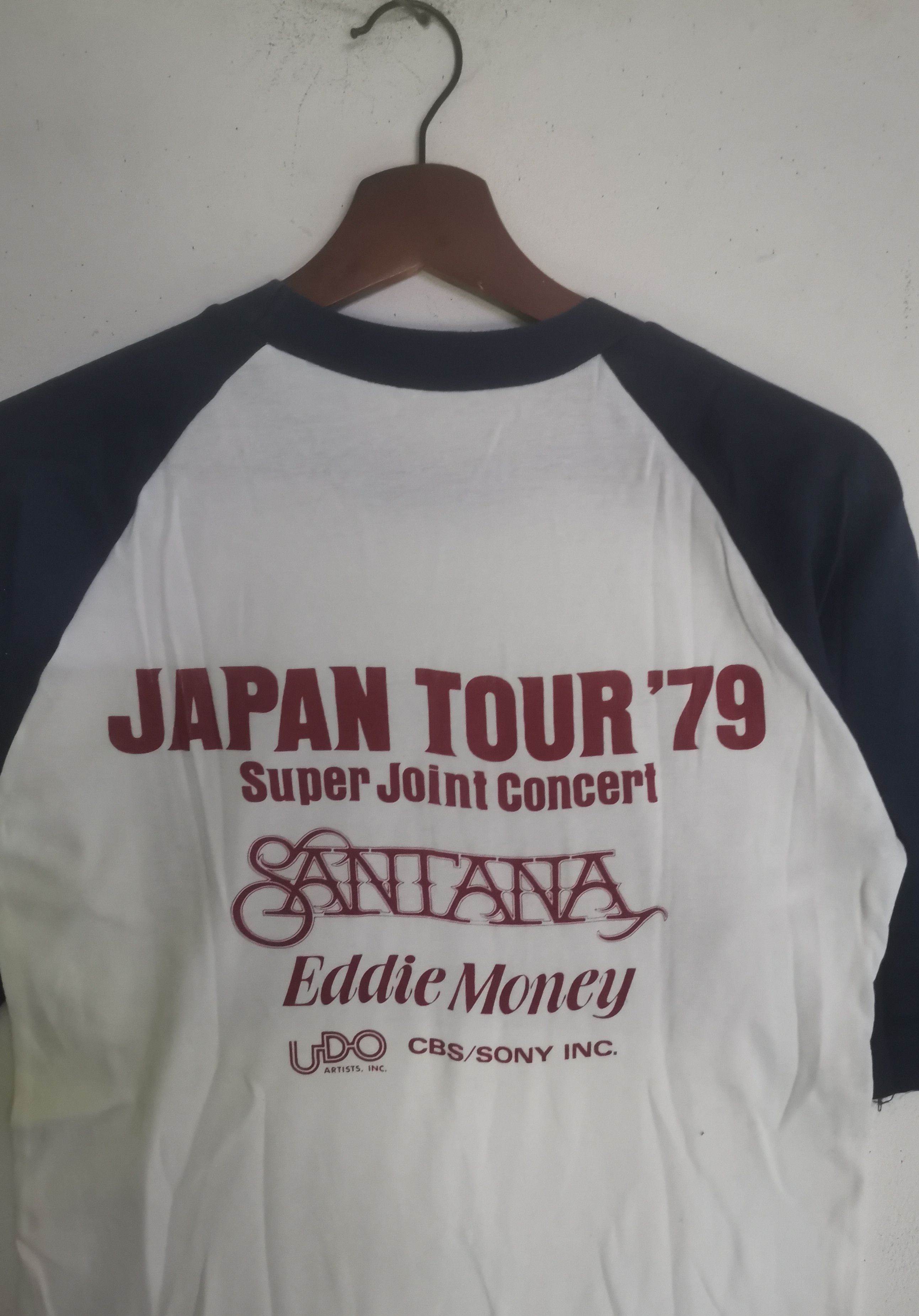 Band Tees × Vintage Rare vintage Santana x Eddie money three quarters shirt Size US M / EU 48-50 / 2 - 4 Thumbnail