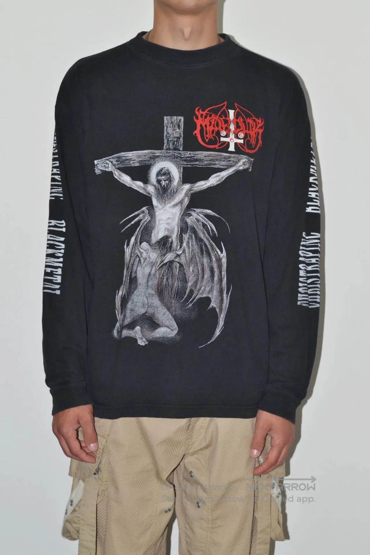 Vintage Vintage Marduk 90s Band Longsleeve. Size US M / EU 48-50 / 2 - 8 Thumbnail