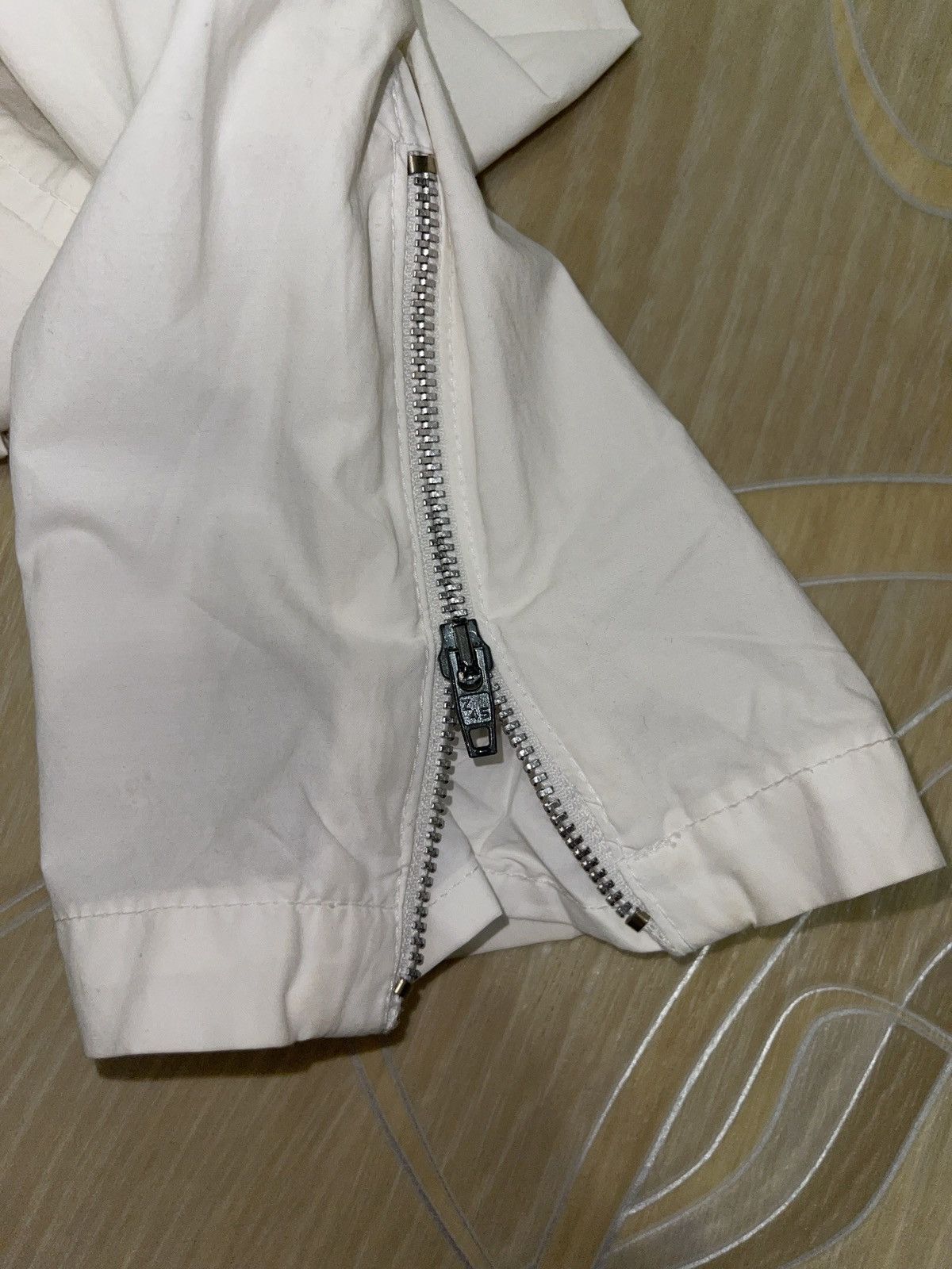 Other Helmut Lang 2000 Resinated Cotton Bondage Biker Jacket white Size M / US 6-8 / IT 42-44 - 17 Thumbnail
