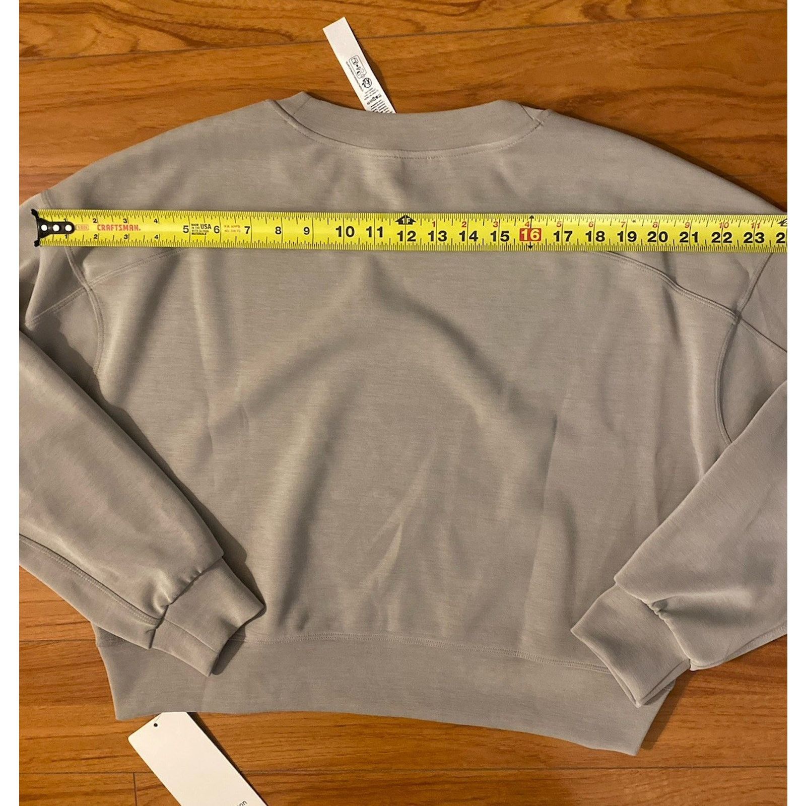Lululemon Lululemon Oversized Soft Cropped Longsleeve Top Size S / US 4 / IT 40 - 8 Thumbnail