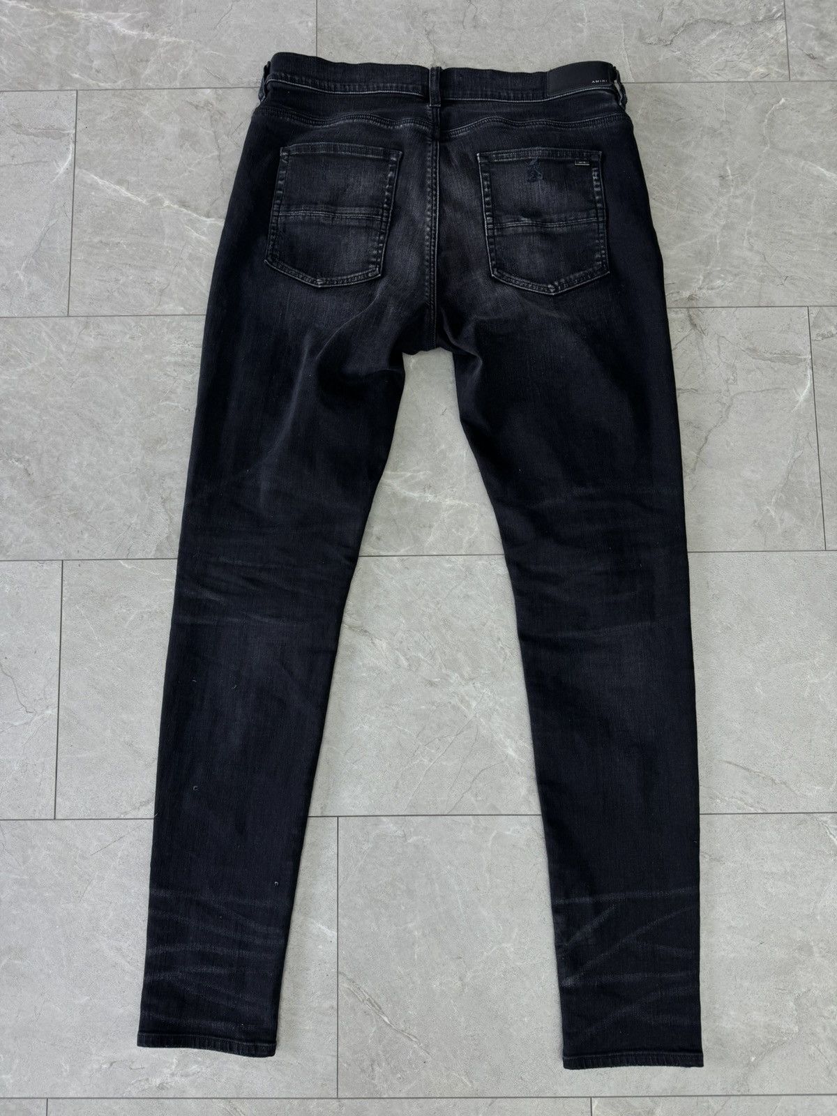 Amiri Amiri MX1 Plaid Pannel Distressed Black Jeans Size US 38 / EU 54 - 3 Thumbnail