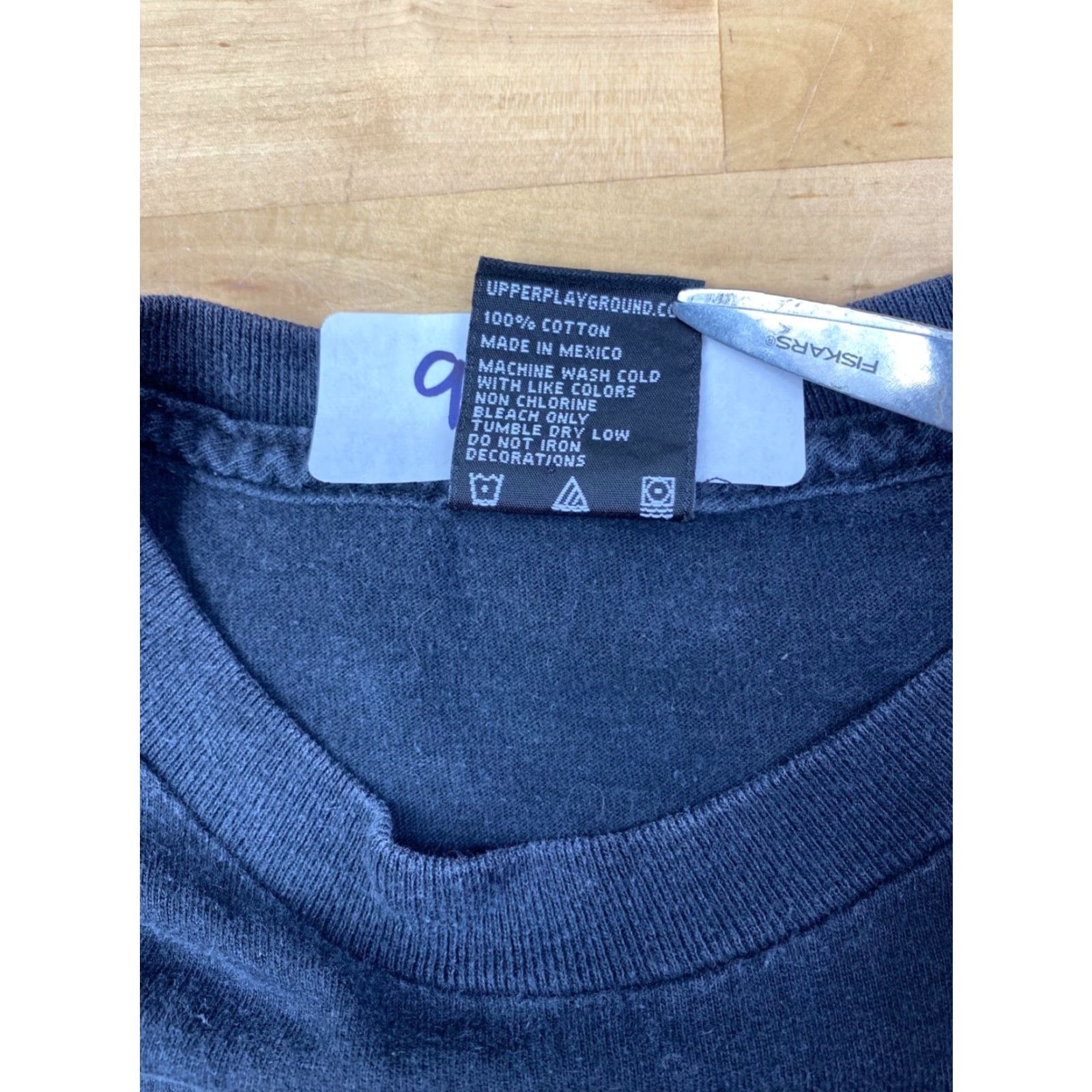 Upper Playground Upper Playground Urkle Shirt Mens M Black Casual Crew Neck Short Sleeve #9674 Size US M / EU 48-50 / 2 - 4 Thumbnail