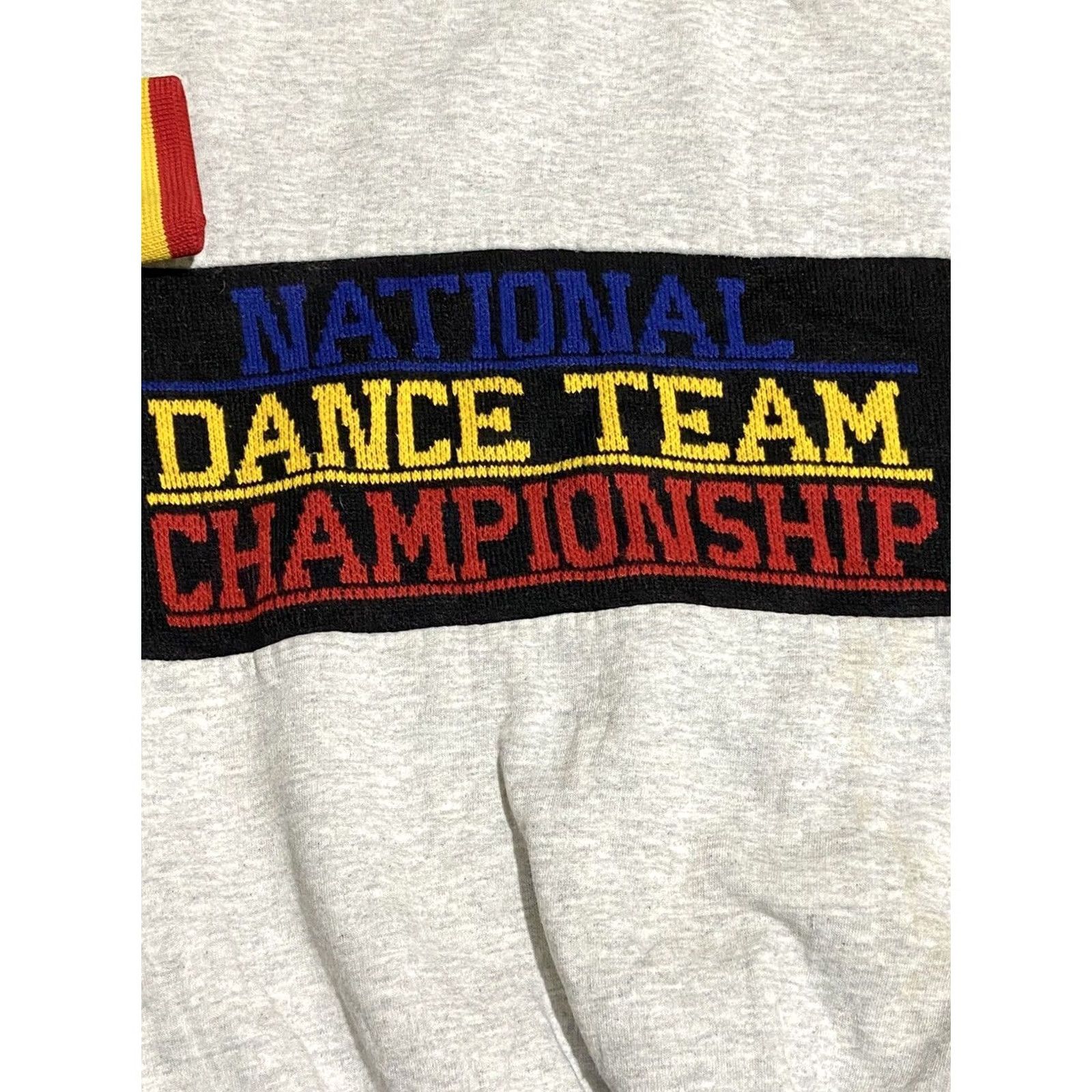 DANCER Crewneck National Dance Team Championship Sweater Pull Over Color Gray Size M Size M / US 6-8 / IT 42-44 - 2 Thumbnail