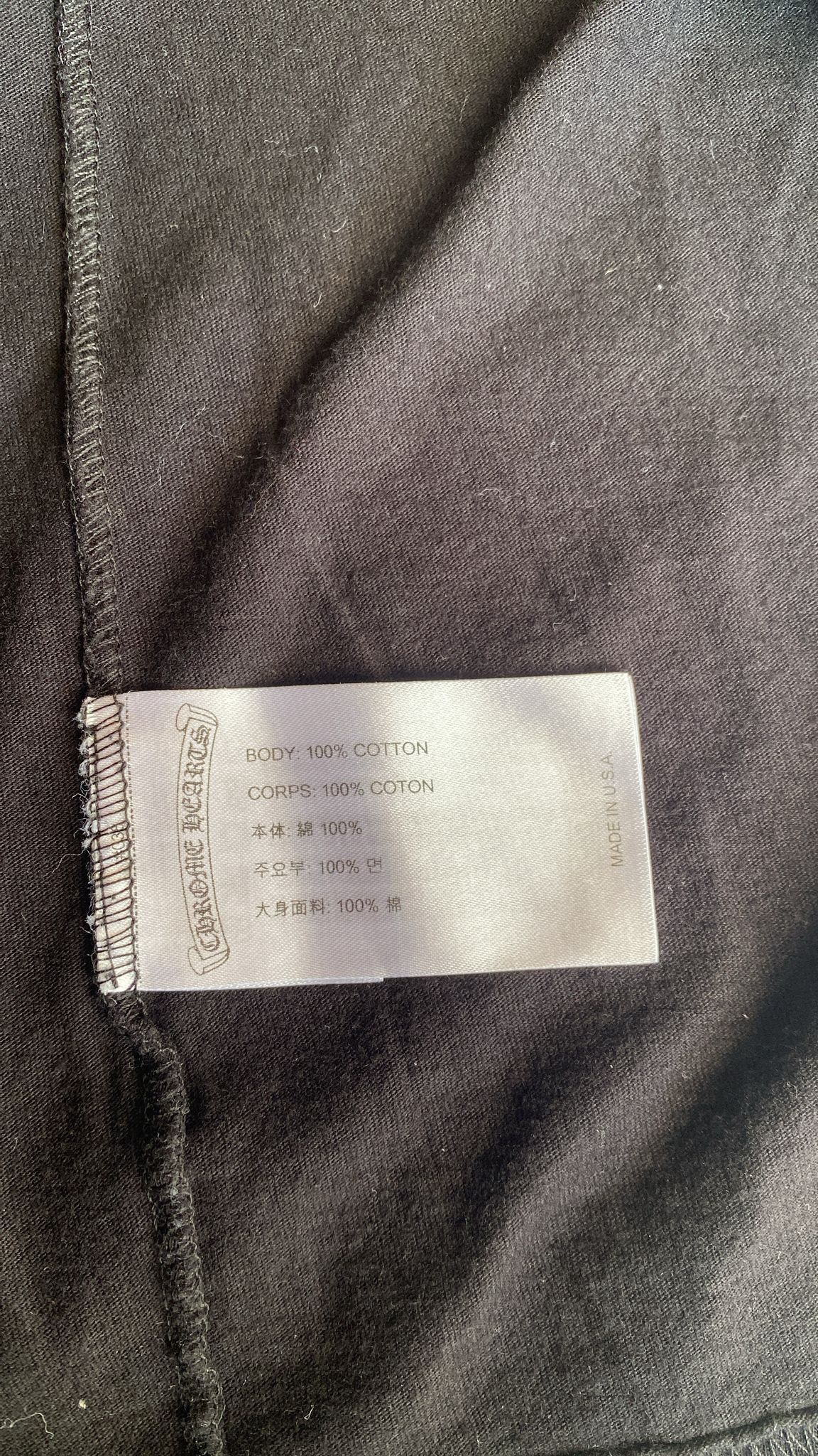 Chrome Hearts Chrome Hearts Black Tee Size US L / EU 52-54 / 3 - 9 Thumbnail
