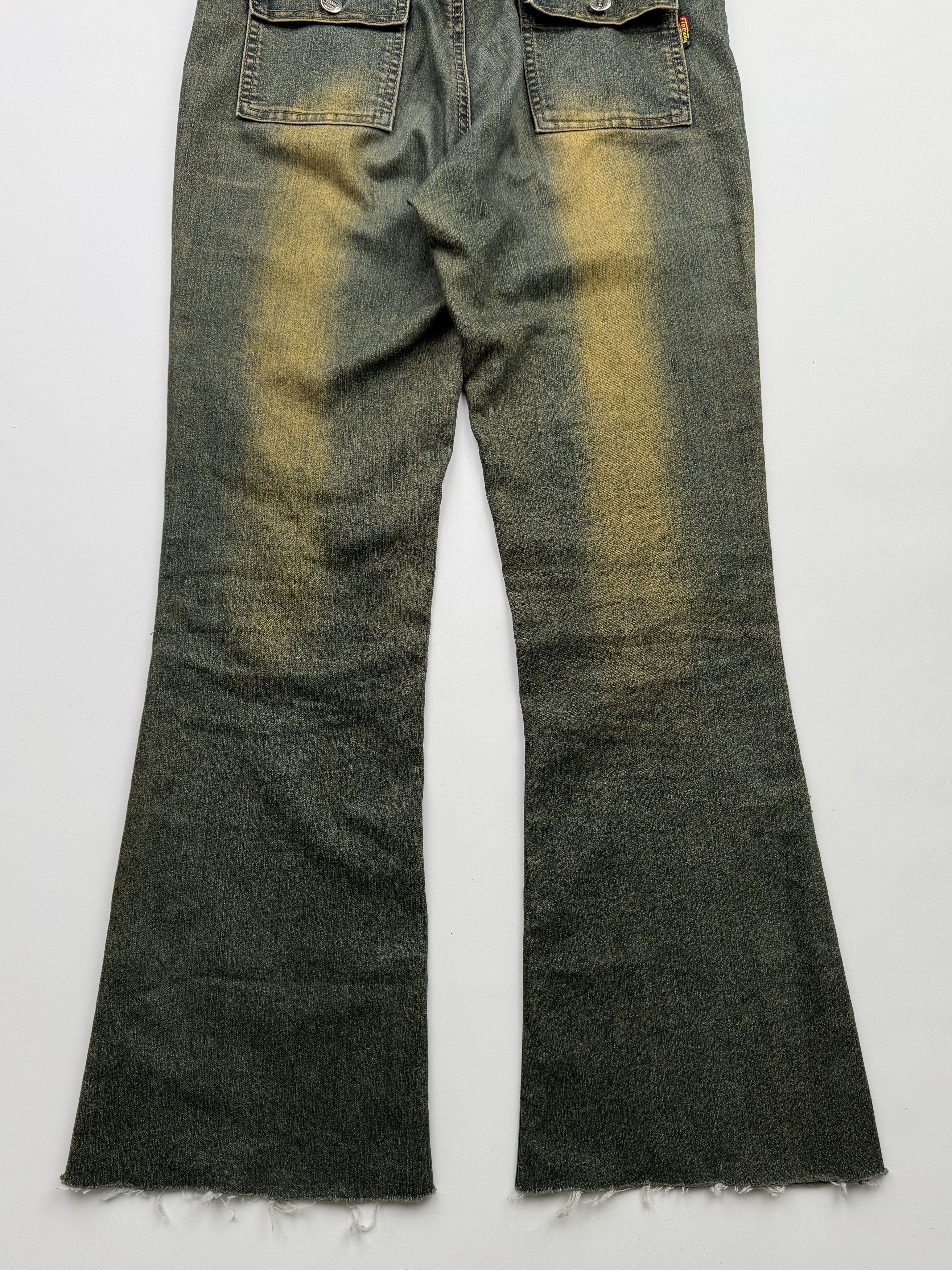 Japanese Brand Vintage Faded Flare Jeans B218(V119)E2 Size 28" / US 6 / IT 42 - 7 Thumbnail