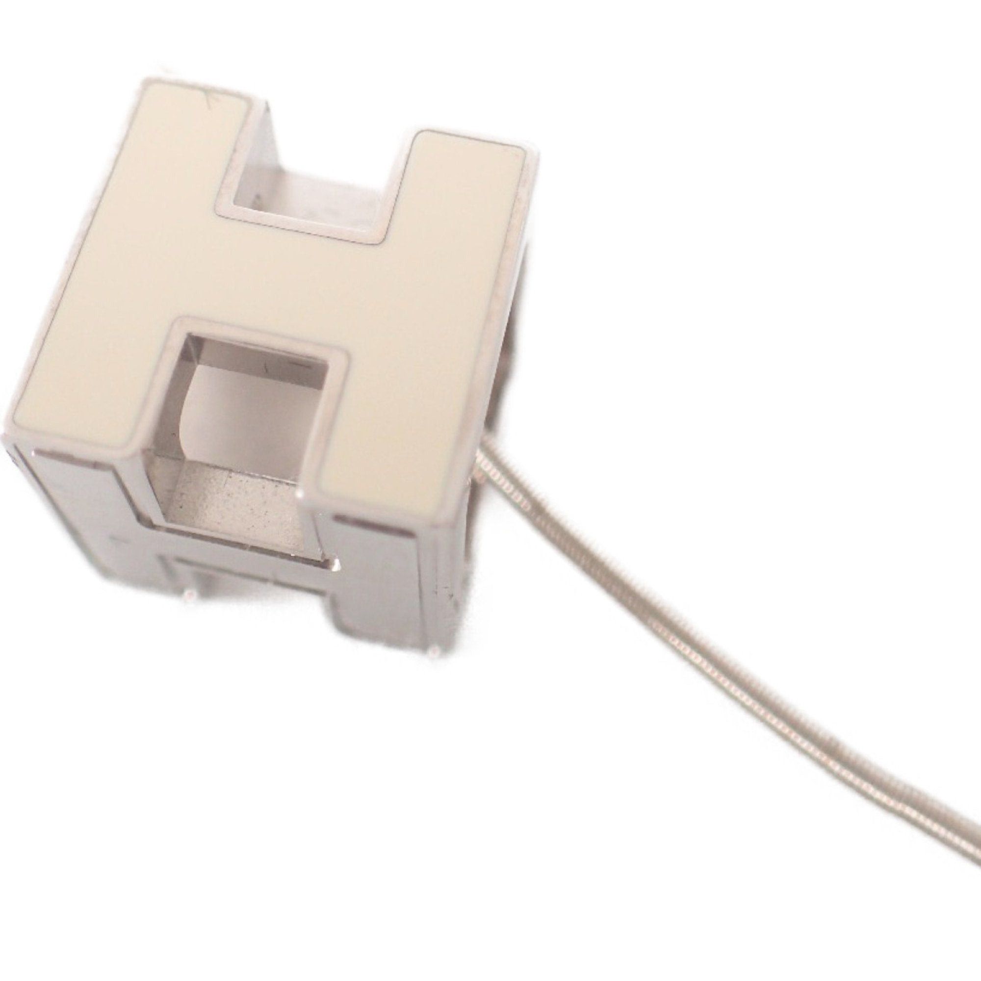 image of Hermes Cage D'ash Cube Top Choker [Ivory Silver] Women's