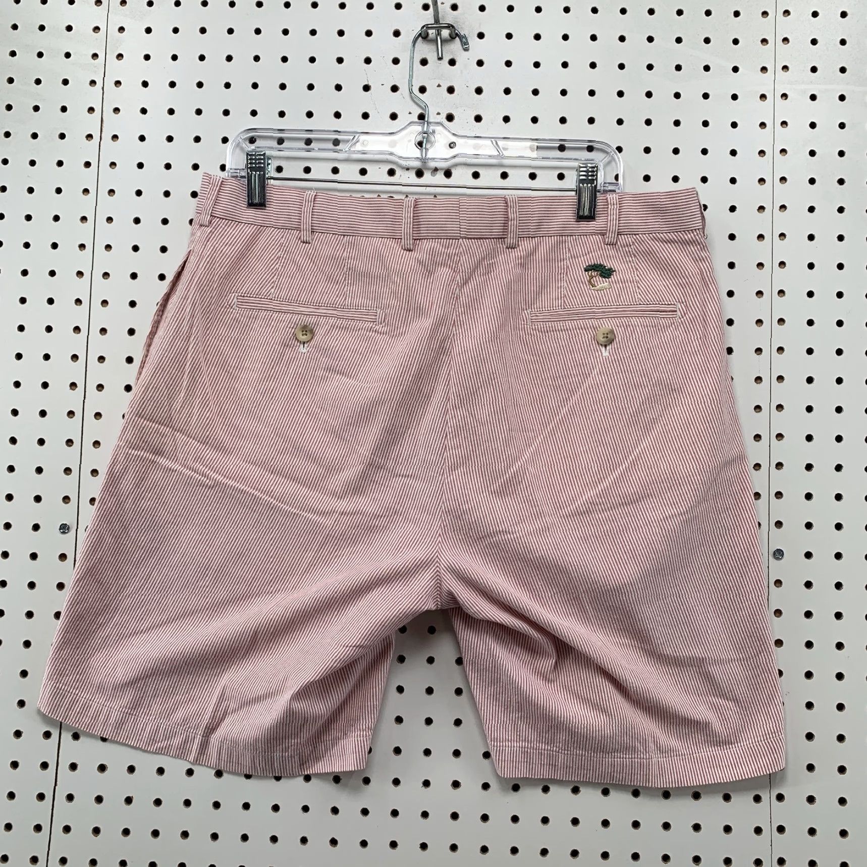 Peter Millar Peter Millar Pink Striped Chino Golf Shorts Mens Size 35 Regular Fit Size US 35 - 5 Thumbnail