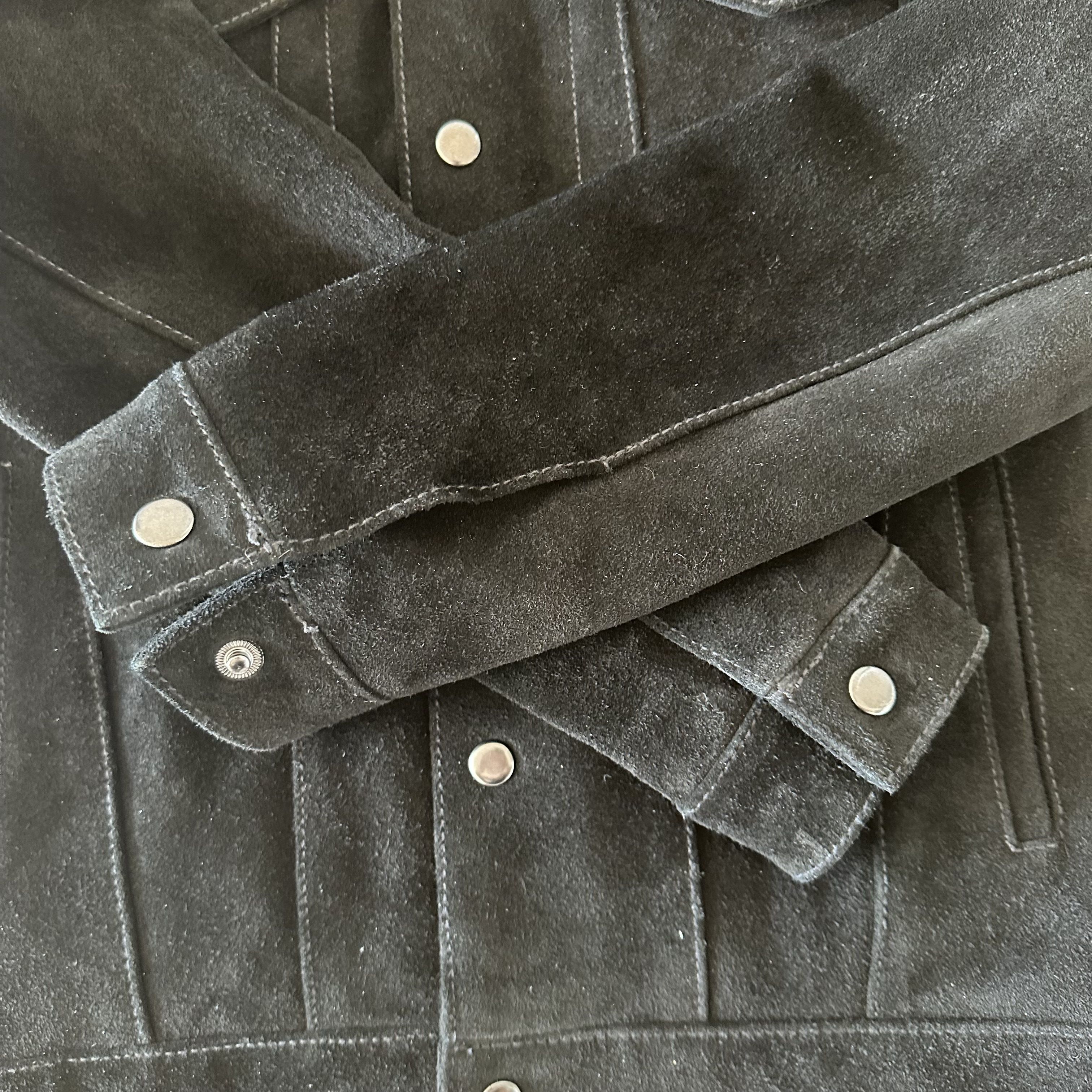 Deus Ex Machina Wildfire Suede Trucker Jacket Size US XS / EU 42 / 0 - 7 Thumbnail