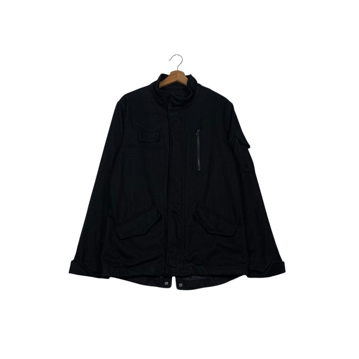 Japanese Brand NYLAUS Wool Work Casual Jacket #2259-C100 Size US L / EU 52-54 / 3 - 1 Thumbnail