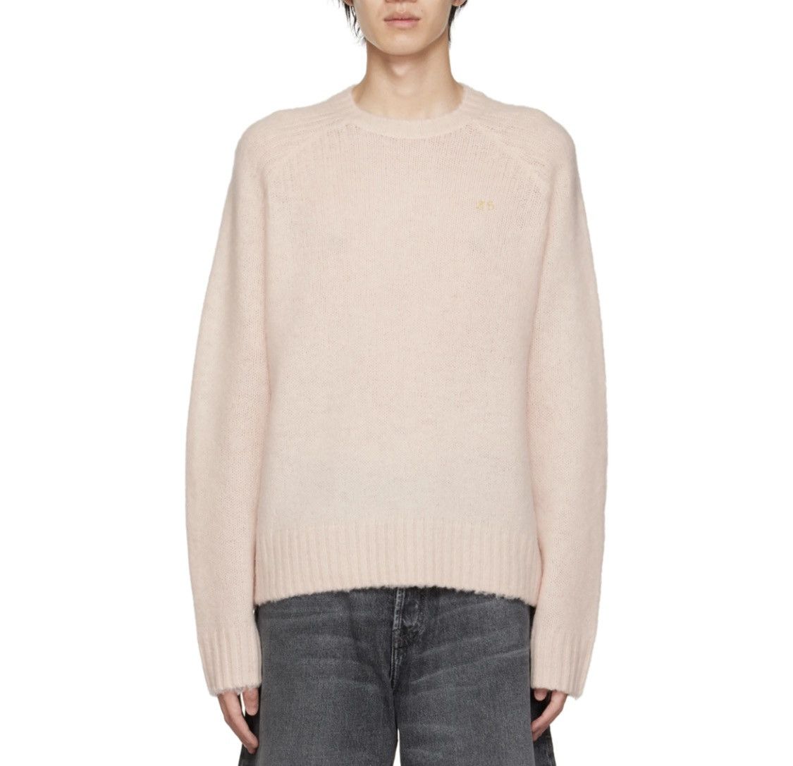 image of Acne Studios Wool Pink Crewneck Sweater Size S, Men's