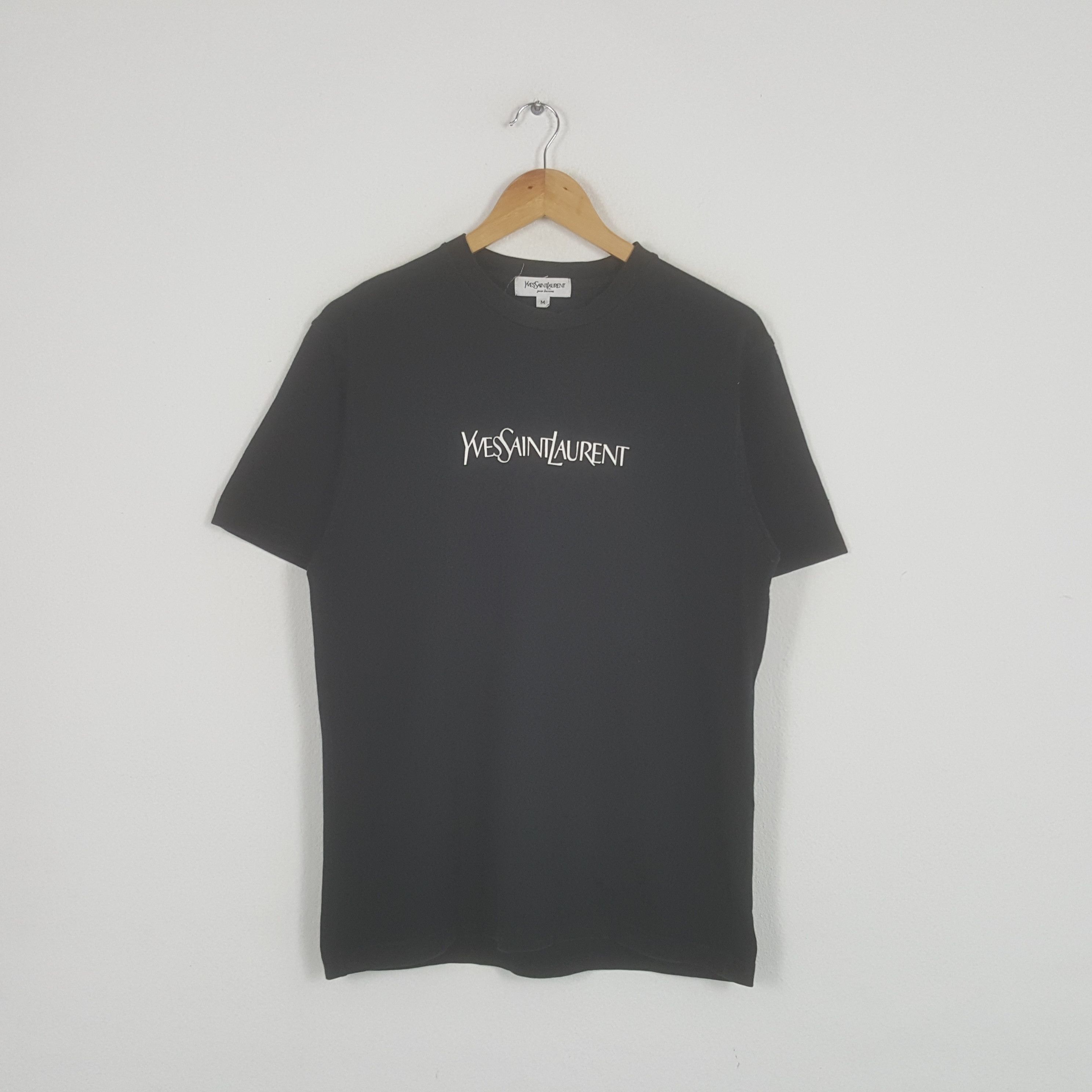 Vintage × Yves Saint Laurent Vintage Yves Saint Laurent Spell Out Tshirt Size US M / EU 48-50 / 2 - 1 Thumbnail