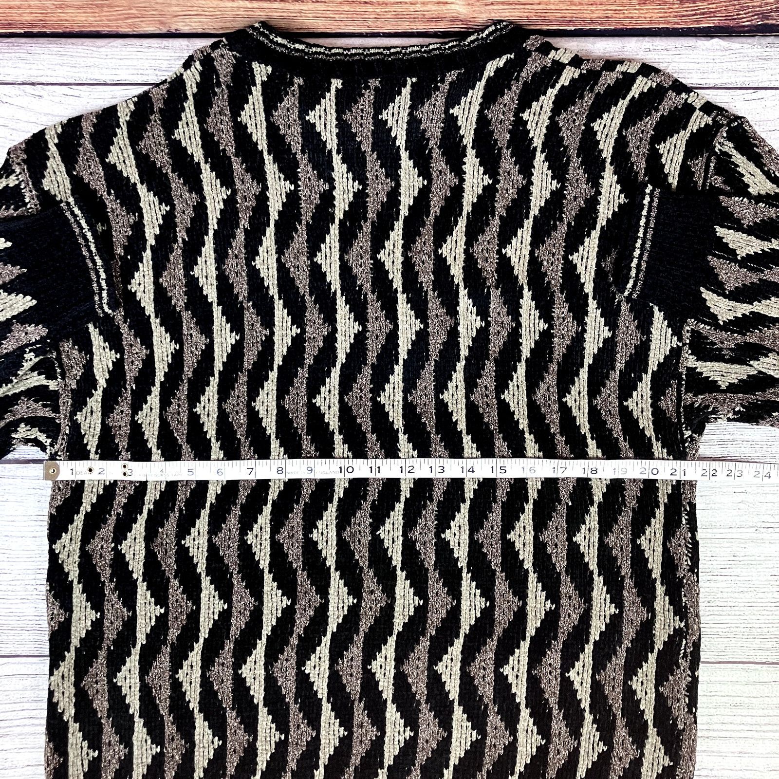 Croft & Barrow × Vintage Vintage 1990s Croft & Barrow Striped Rayon Sweater Size US L / EU 52-54 / 3 - 5 Thumbnail