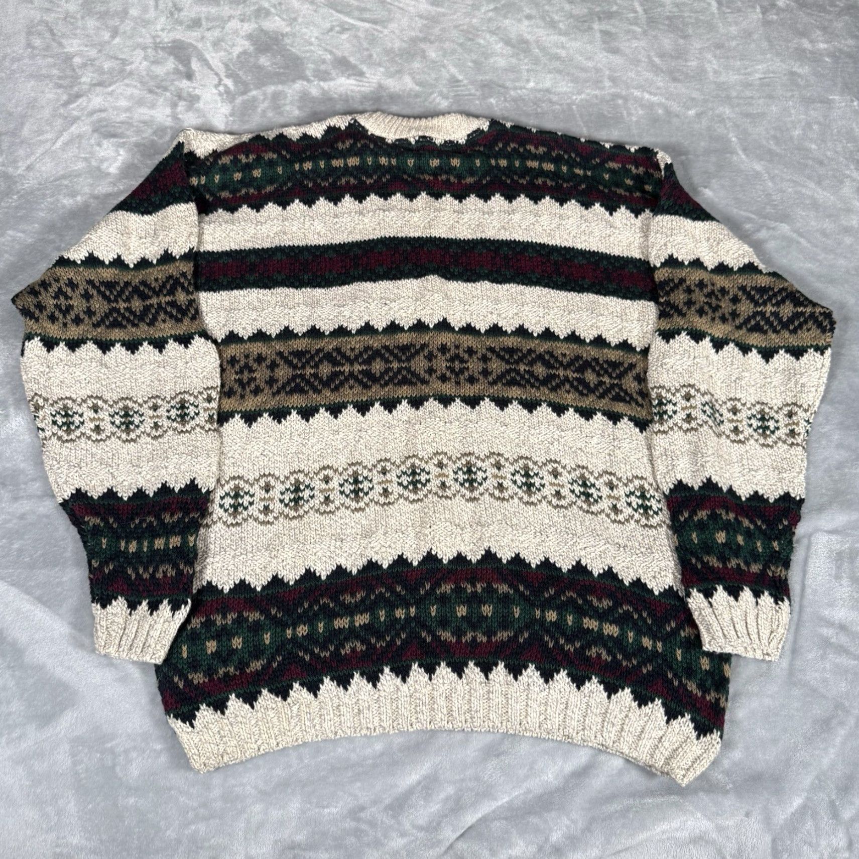Vintage VINTAGE Peconic Bay Traders Sweater Mens LT Tall Striped Cotton Made In USA Size US L / EU 52-54 / 3 - 4 Thumbnail