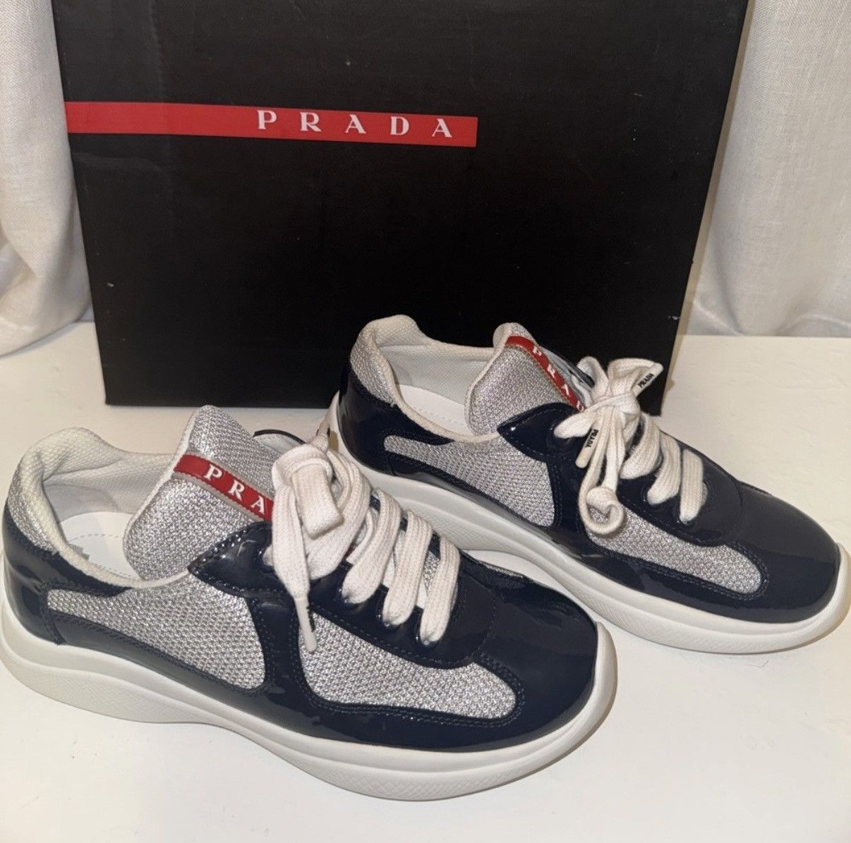 Prada Prada America’s Cup Biker Fabric Sneakers Size US 5 / EU 37 - 2 Thumbnail