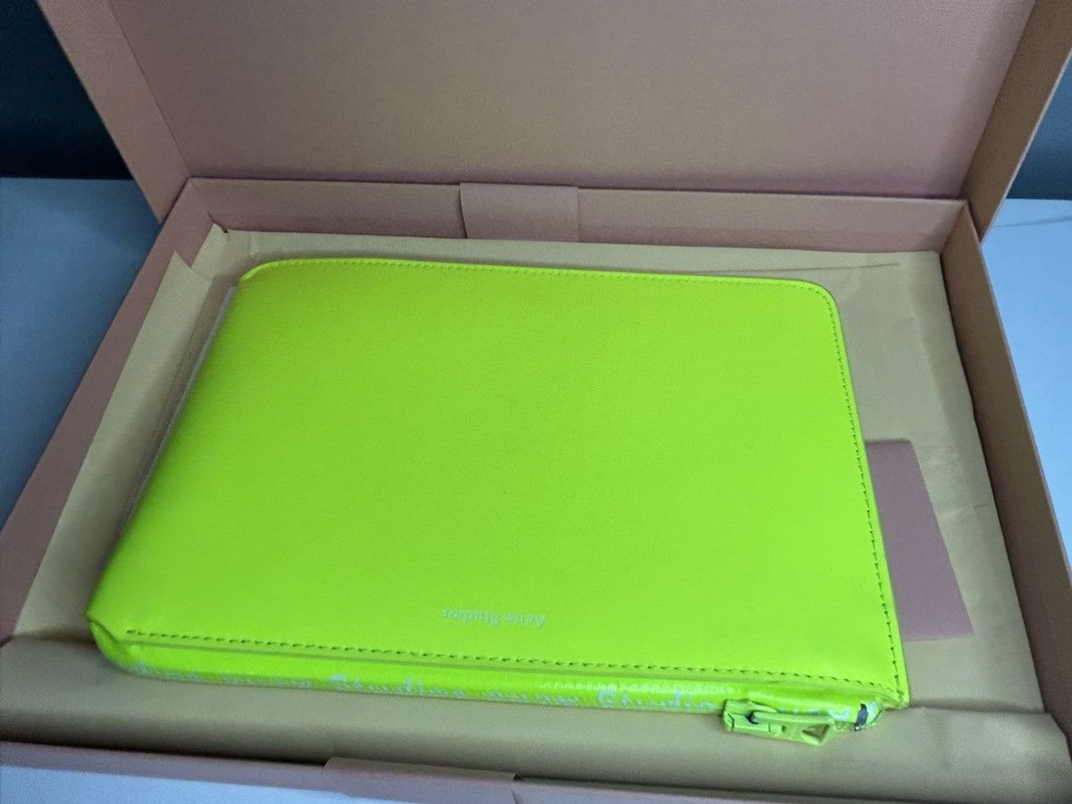 Acne Studios Neon yellow Acne clutch Size ONE SIZE - 3 Thumbnail