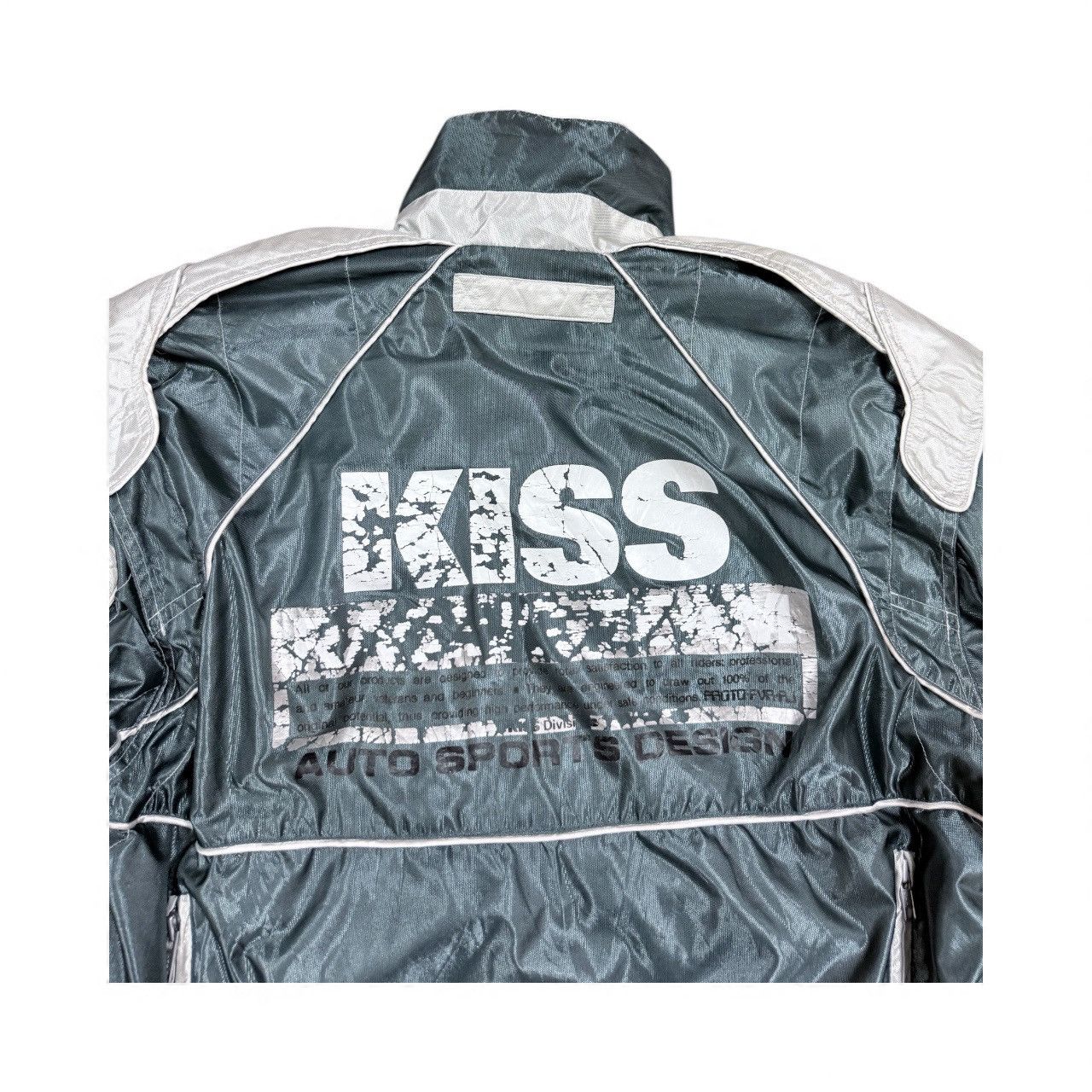 YELLOW CORN Vtg🔥Hard To Find This Color Kiss Racing Team Rider Jacket Size US L / EU 52-54 / 3 - 12 Thumbnail