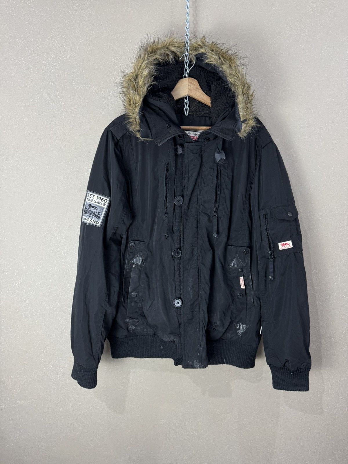 Vintage Lonsdale hype y2k streetwear style jacket
