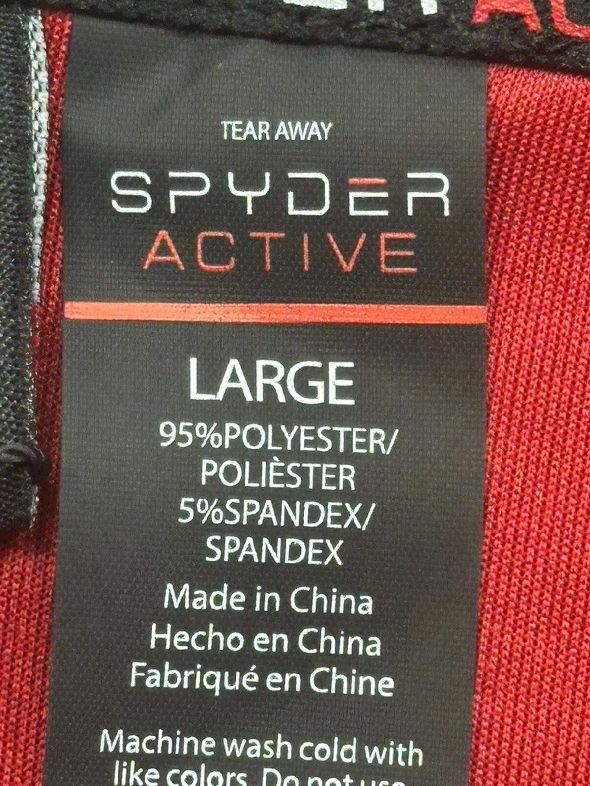 Spyder Spyder Active 1/4 Zip Arm Pocket Drawstring Hoodie Red Men L Size US L / EU 52-54 / 3 - 7 Thumbnail