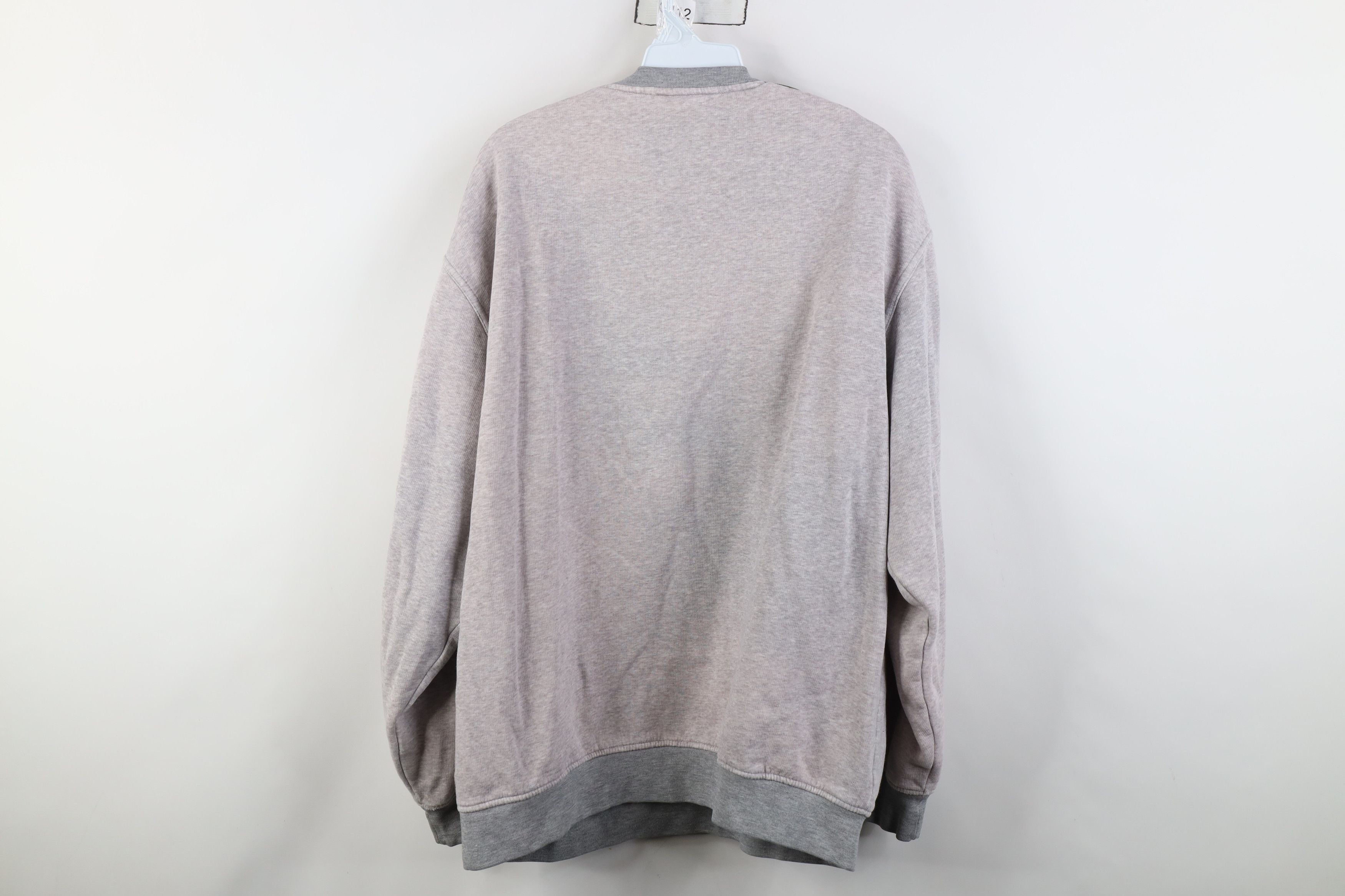 Adidas Vintage Y2K Adidas Spell Striped Crewneck Sweatshirt Gray Size US L / EU 52-54 / 3 - 13 Thumbnail
