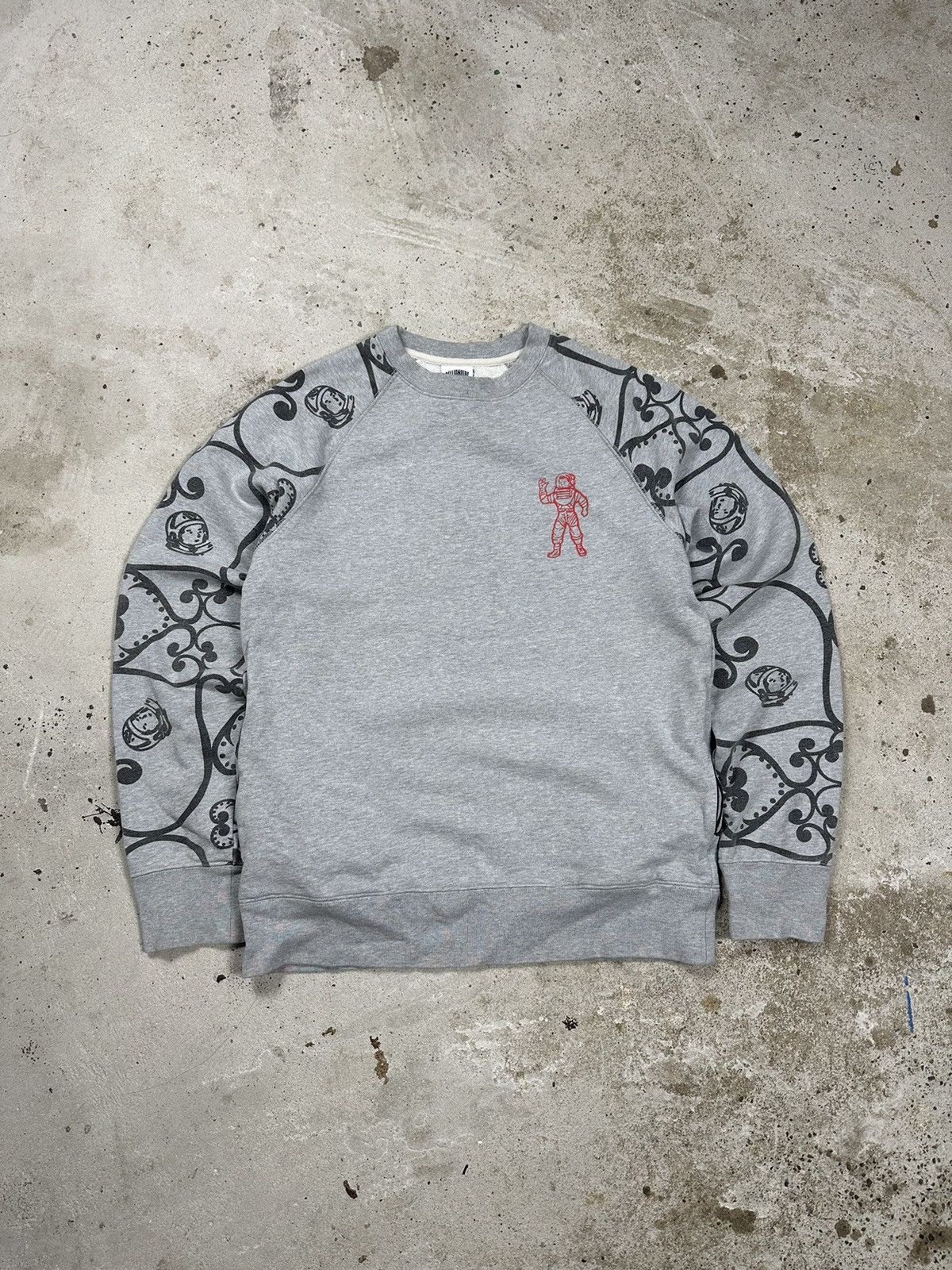 Billionaire Boys Club Billionaire Boys Club Grey Crewneck Multilogo Sweatshirt Size US M / EU 48-50 / 2 - 1 Thumbnail