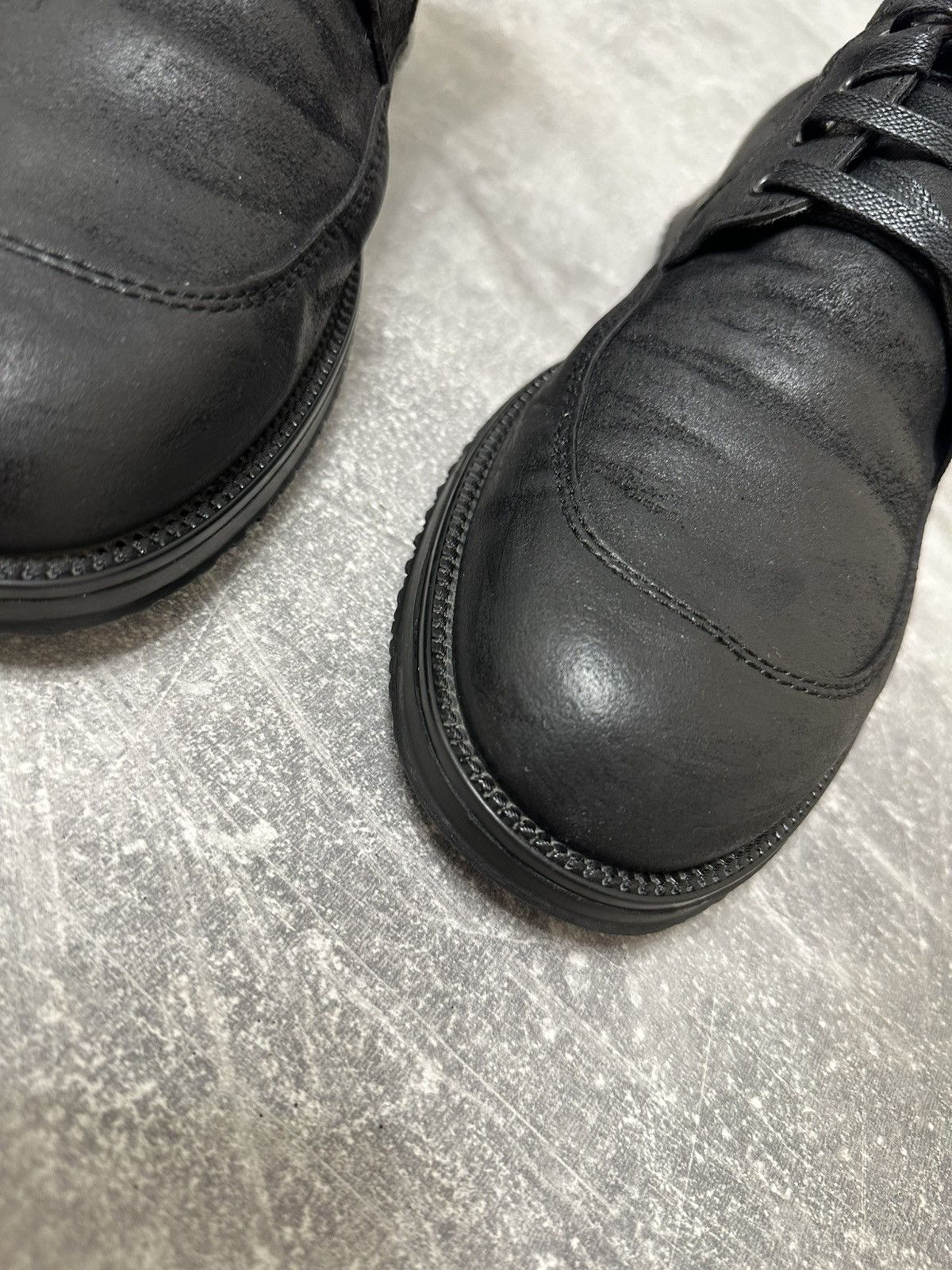 Vintage Vintage Black high boxer boots moto biker shoes core Size US 9.5 / EU 42-43 - 12 Thumbnail