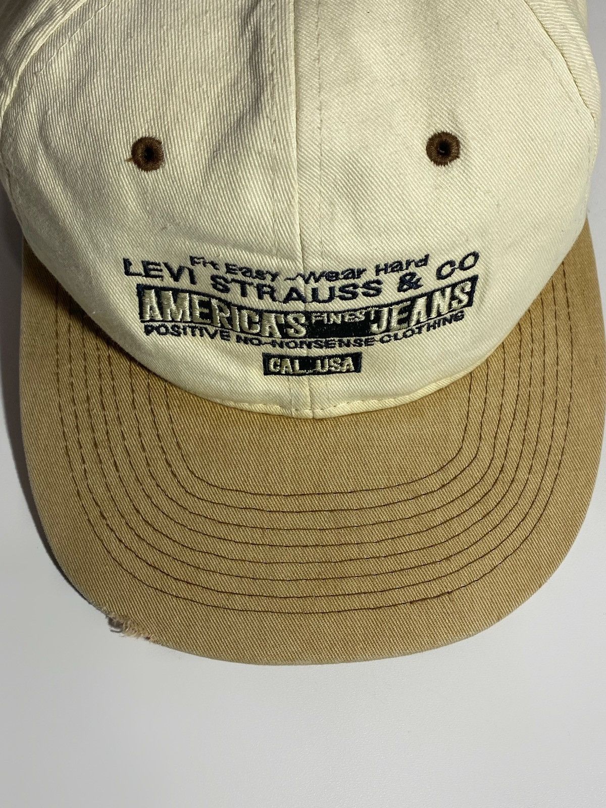 Levi's Vintage 70s 80s Rare Levi’s USA Distressed Baseball Cap Size ONE SIZE - 4 Thumbnail