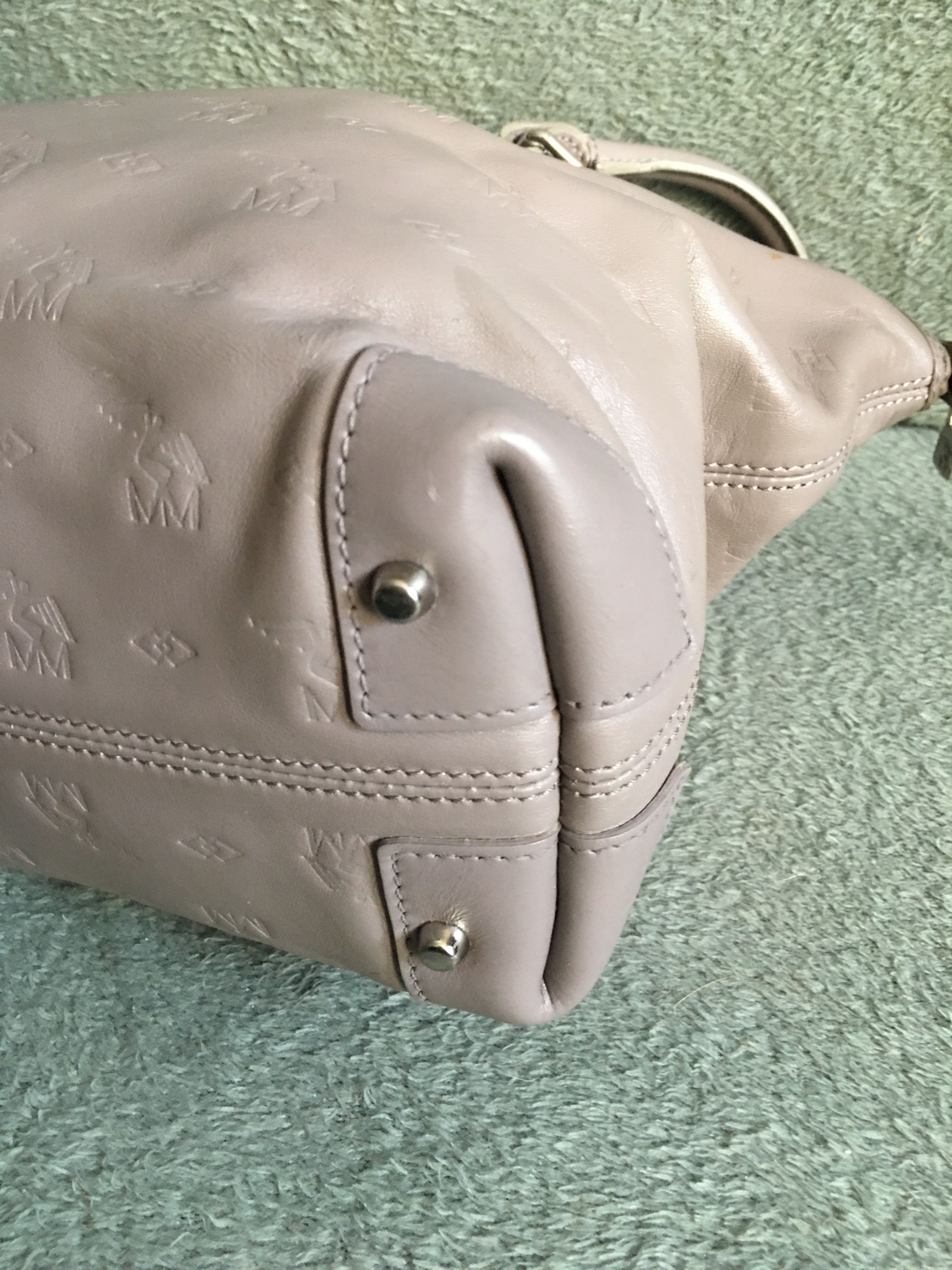 Maison Mollerus Maison Mollerus Leather Monogram Vintage Handbag Bag Size ONE SIZE - 12 Thumbnail
