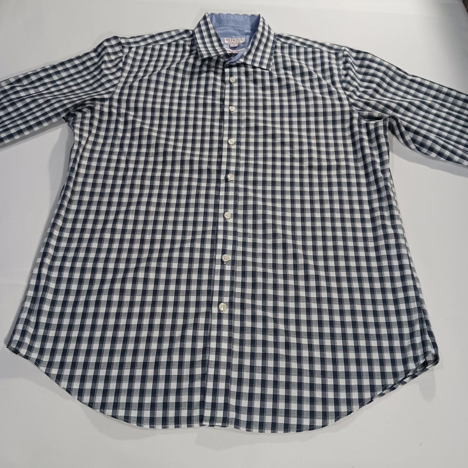 Merona Merona The Ultimate Shirt Men's Black/White Button-Up Size L Size US L / EU 52-54 / 3 - 12 Thumbnail